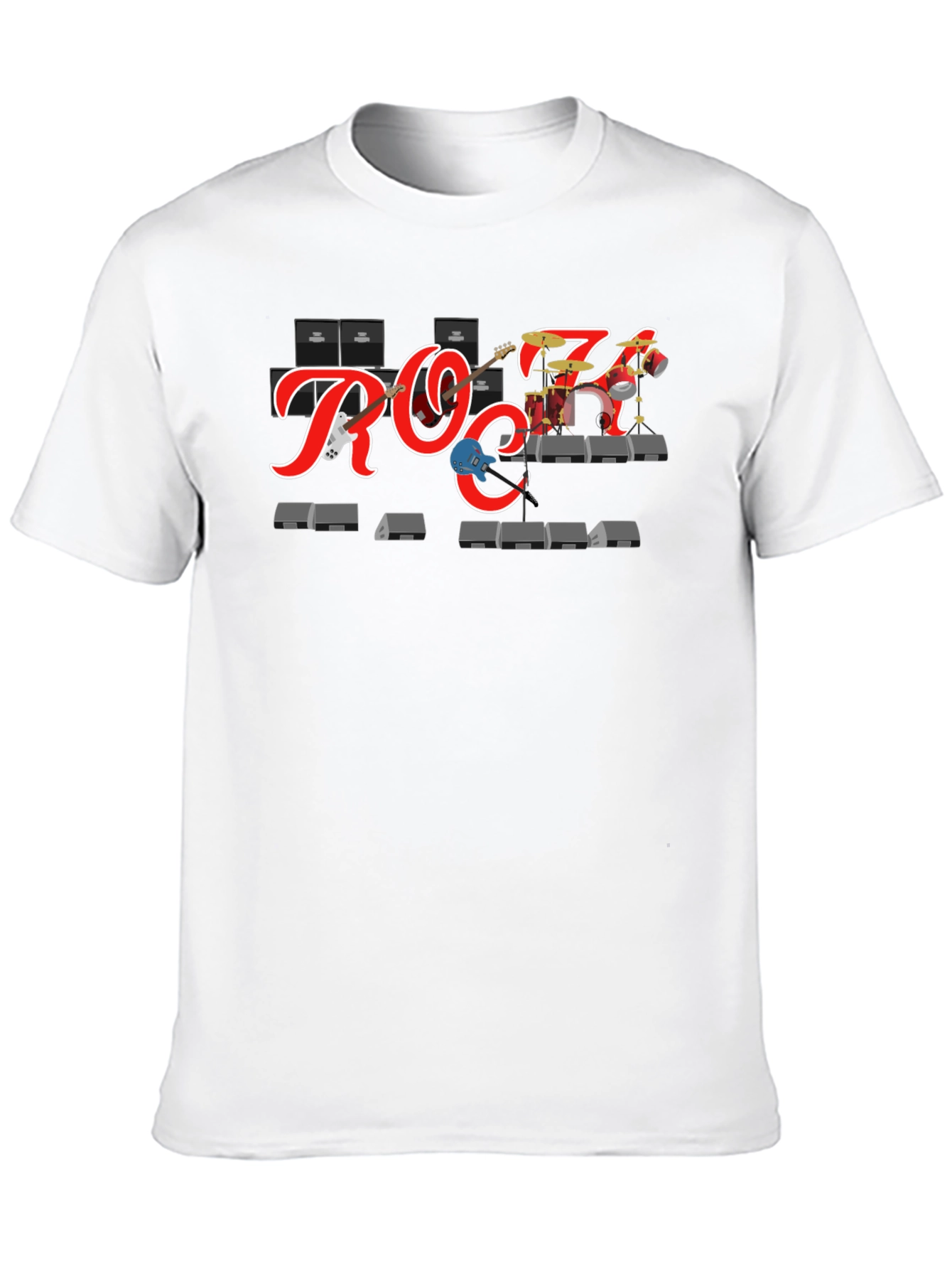Rock Band T-Shirt - Black Crew Neck Tee