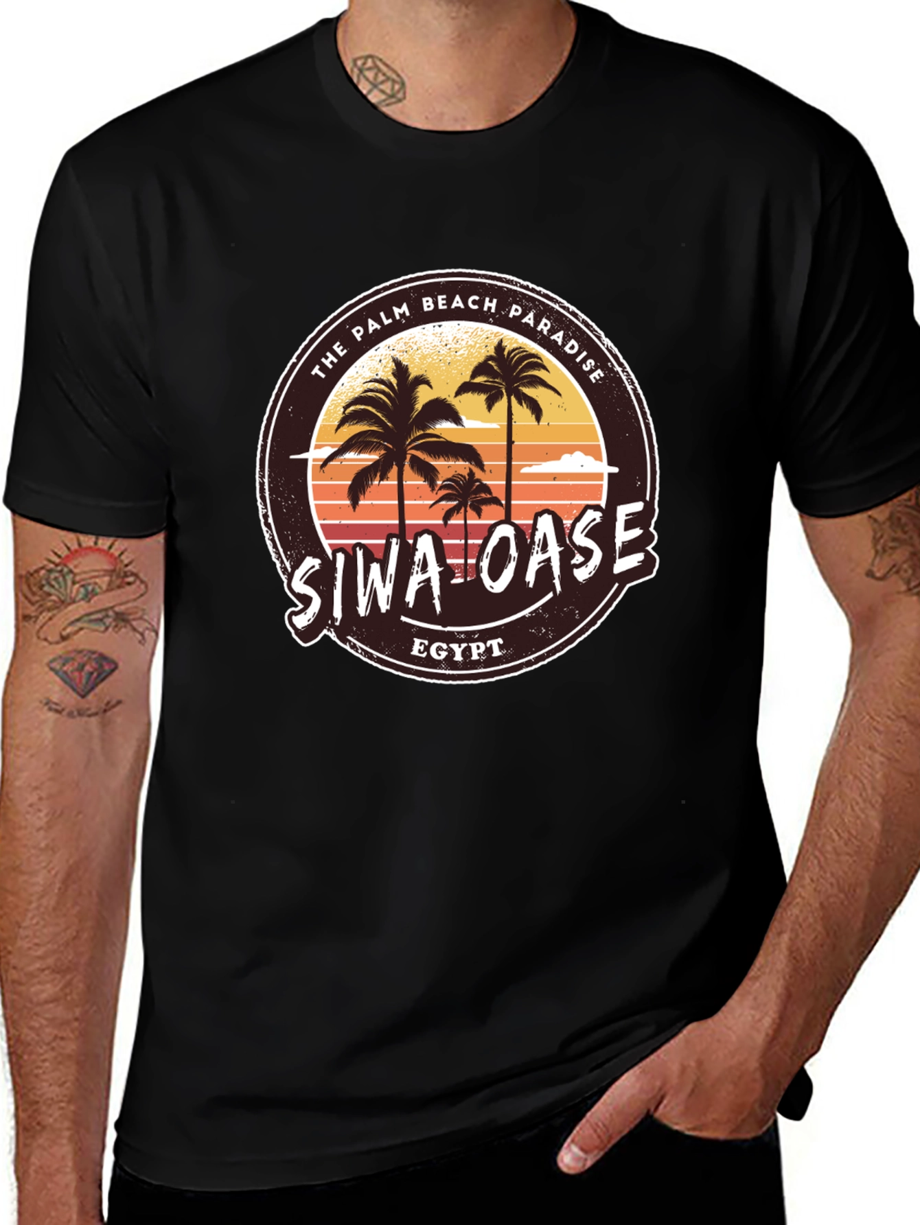 Siwa Oase Egypt T-Shirt Palm Beach Paradise Graphic Tee