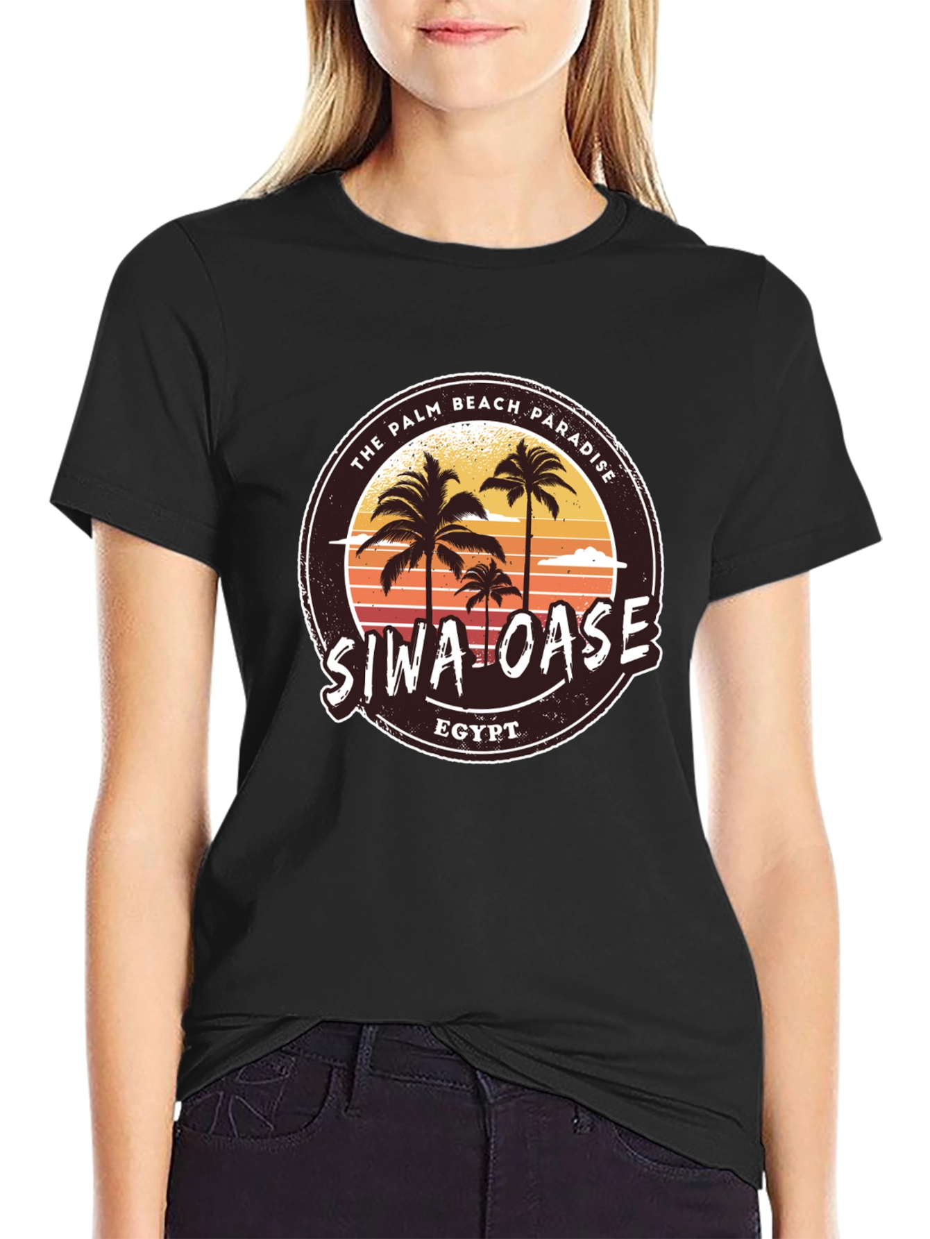 Siwa Oase Egypt T-Shirt Palm Beach Paradise Graphic Tee