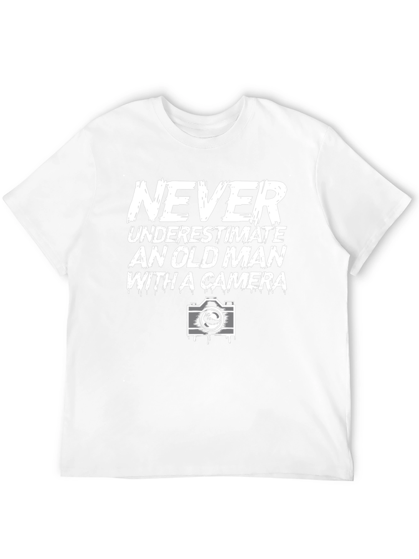 Never Underestimate Old Man With Camera T-Shirt