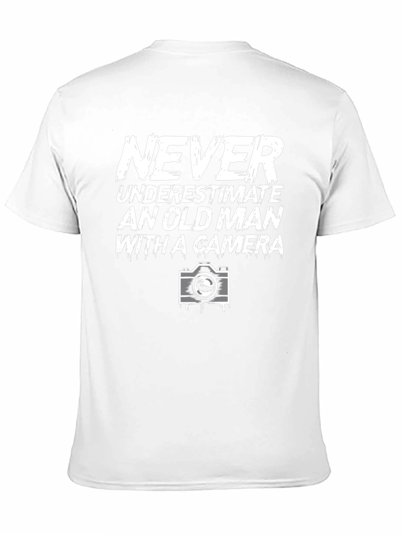 Never Underestimate Old Man With Camera T-Shirt