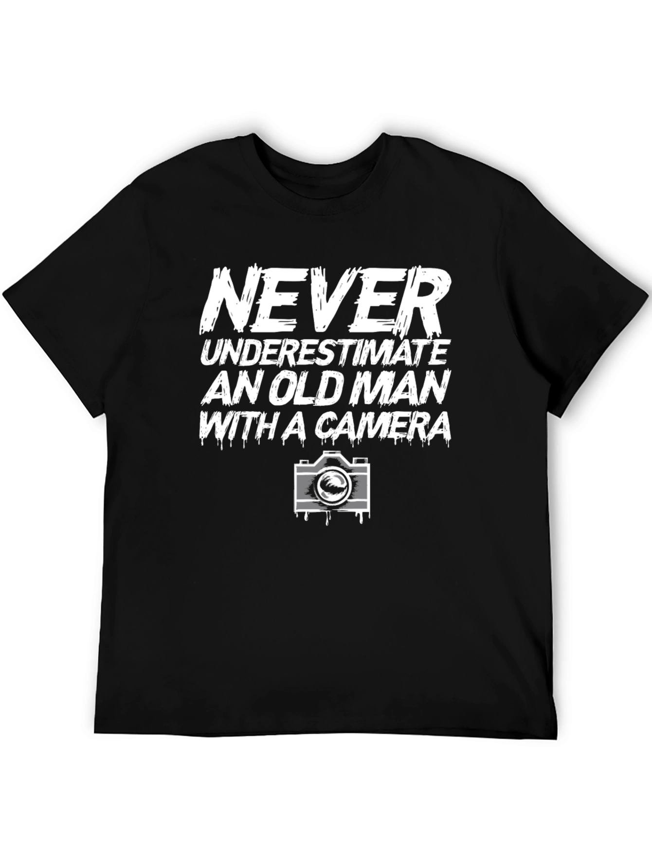 Never Underestimate Old Man With Camera T-Shirt