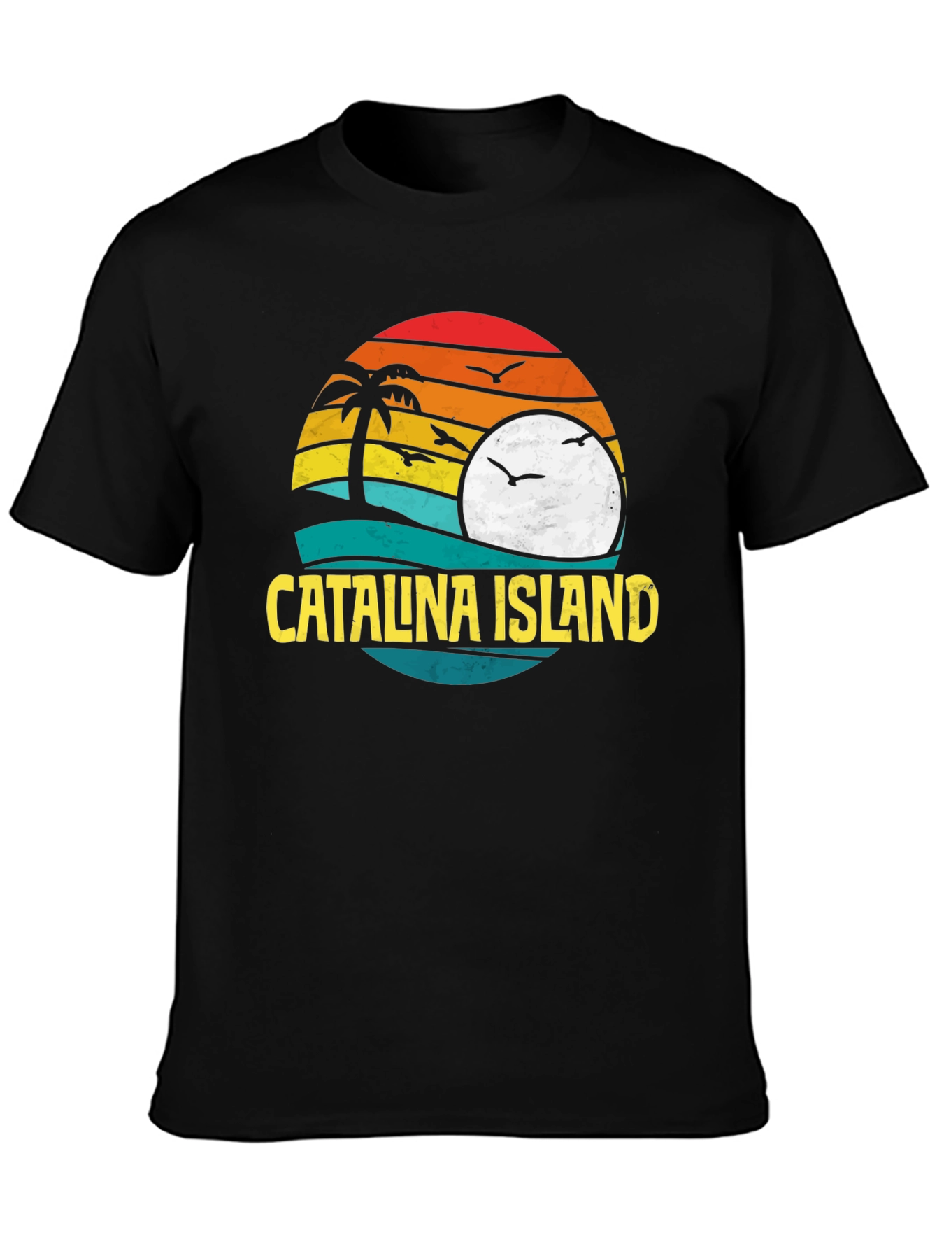 Catalina Island Sunset Graphic T-Shirt