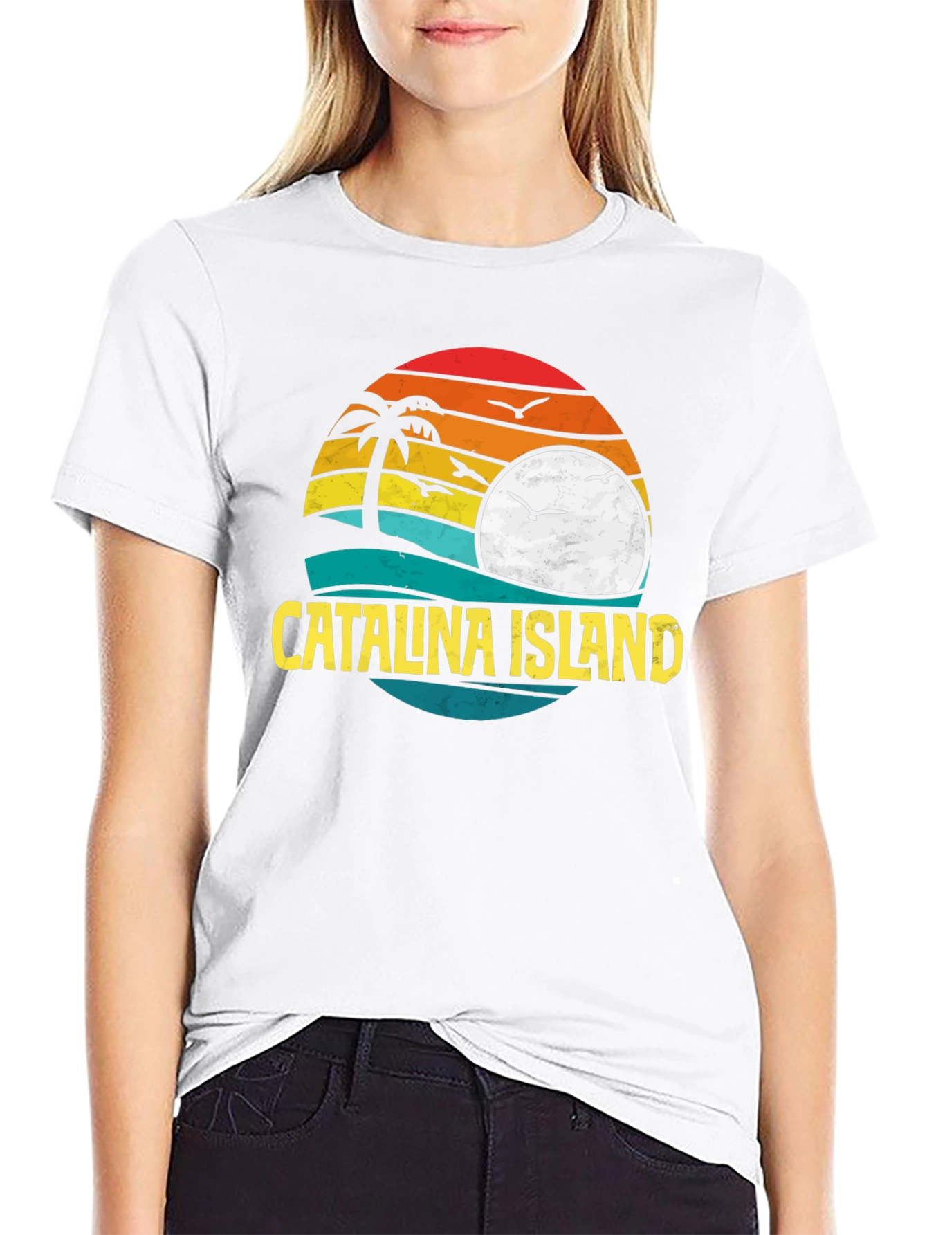 Catalina Island Sunset Graphic T-Shirt