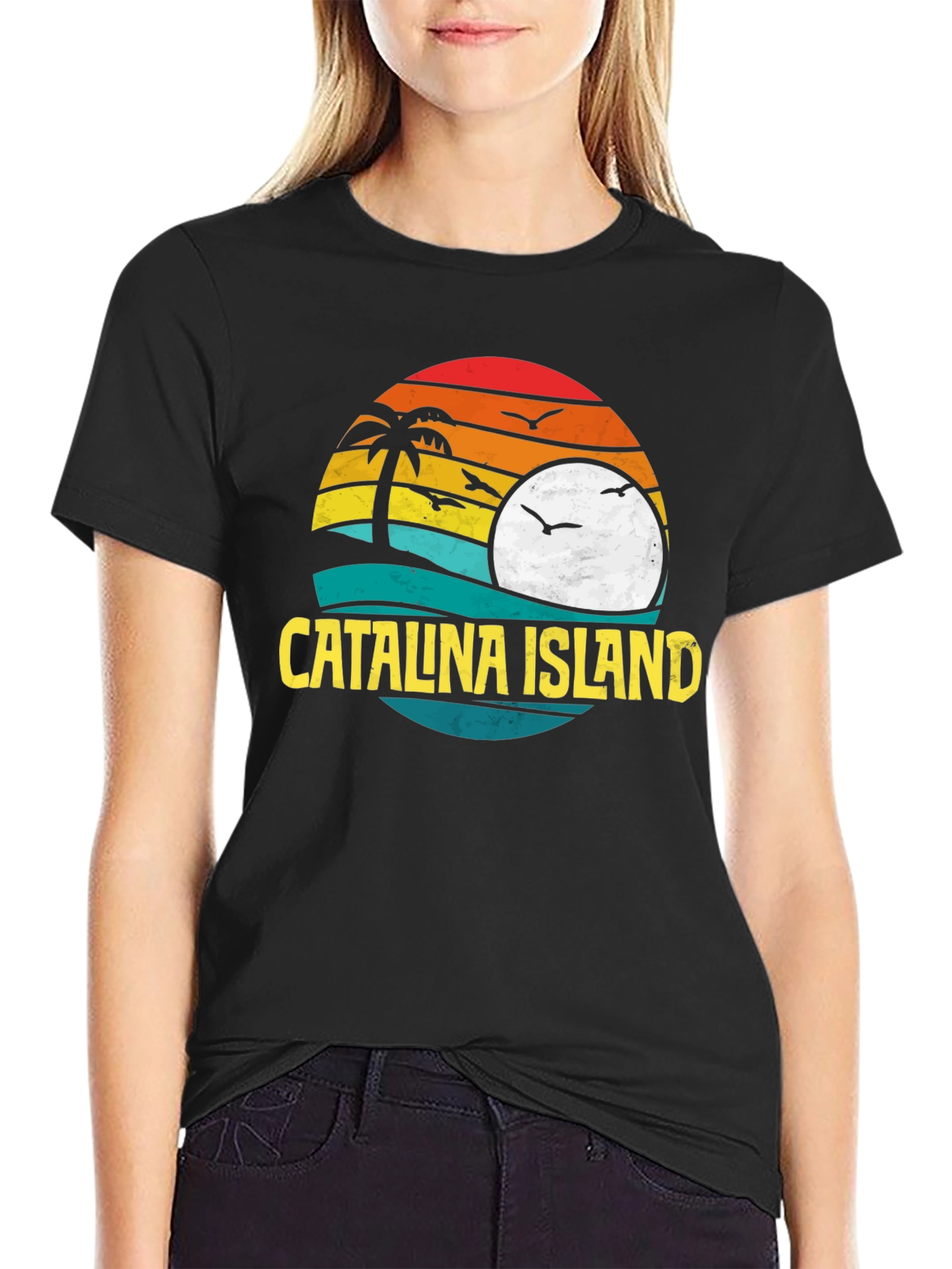 Catalina Island Sunset Graphic T-Shirt