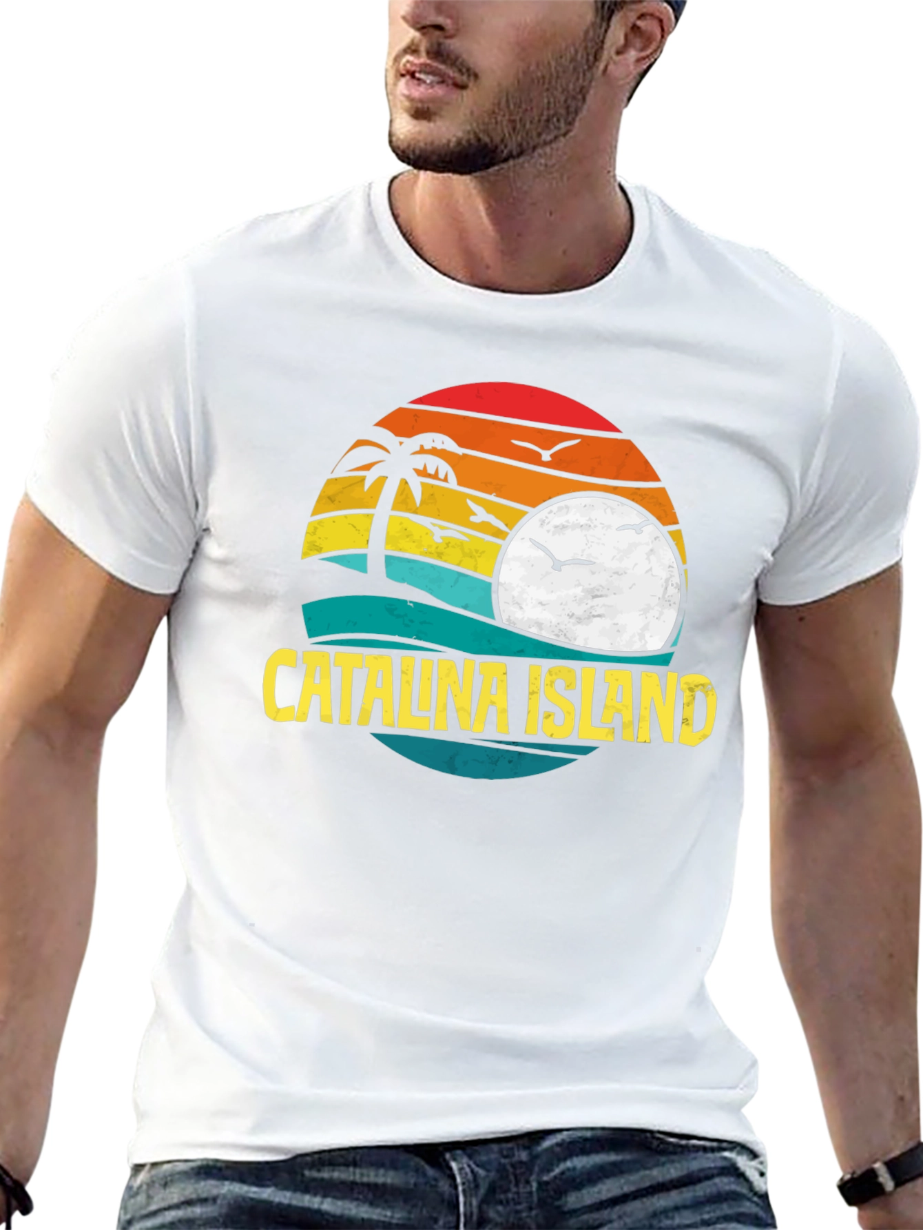 Catalina Island Sunset Graphic T-Shirt