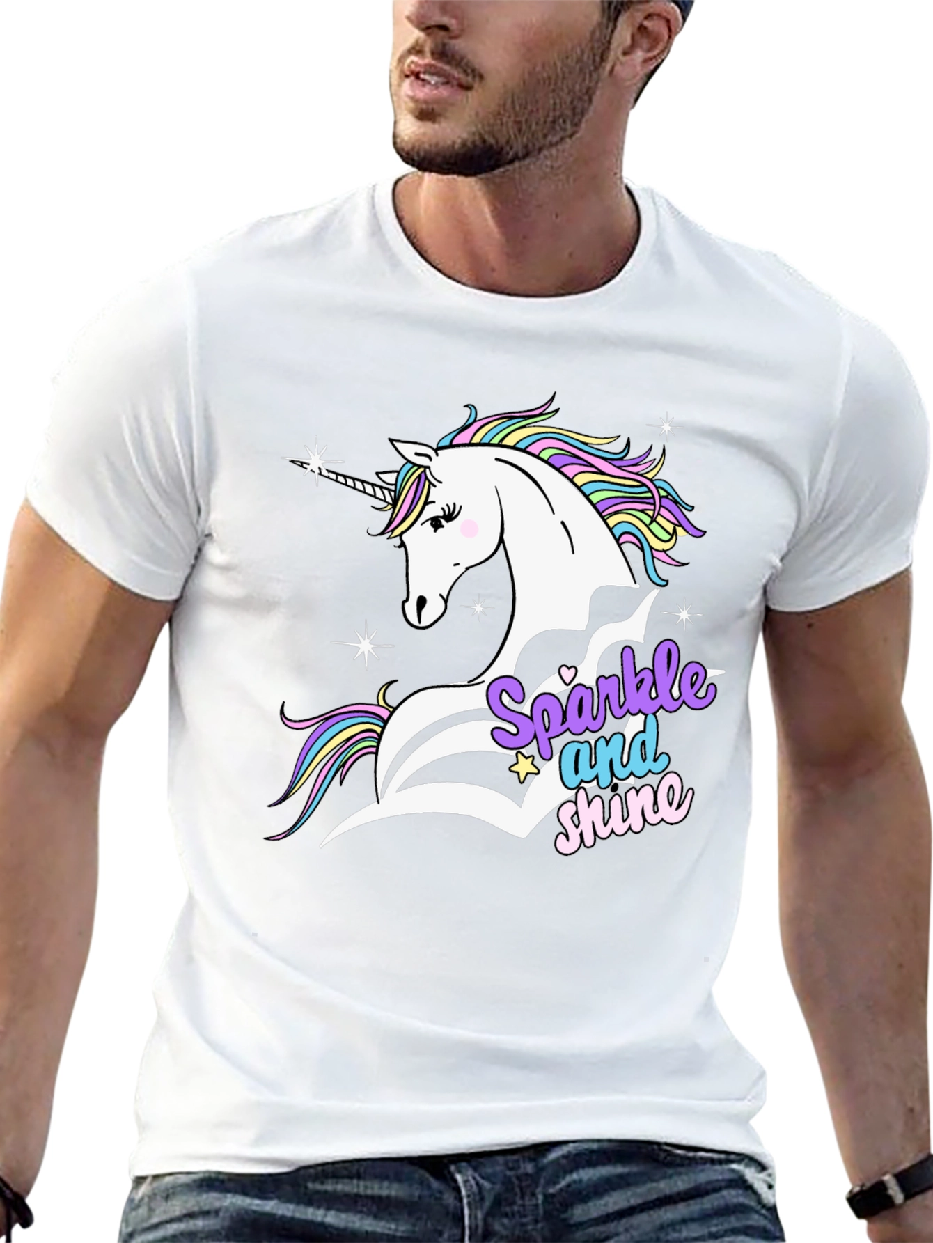 Unicorn Sparkle Shine Graphic T-Shirt