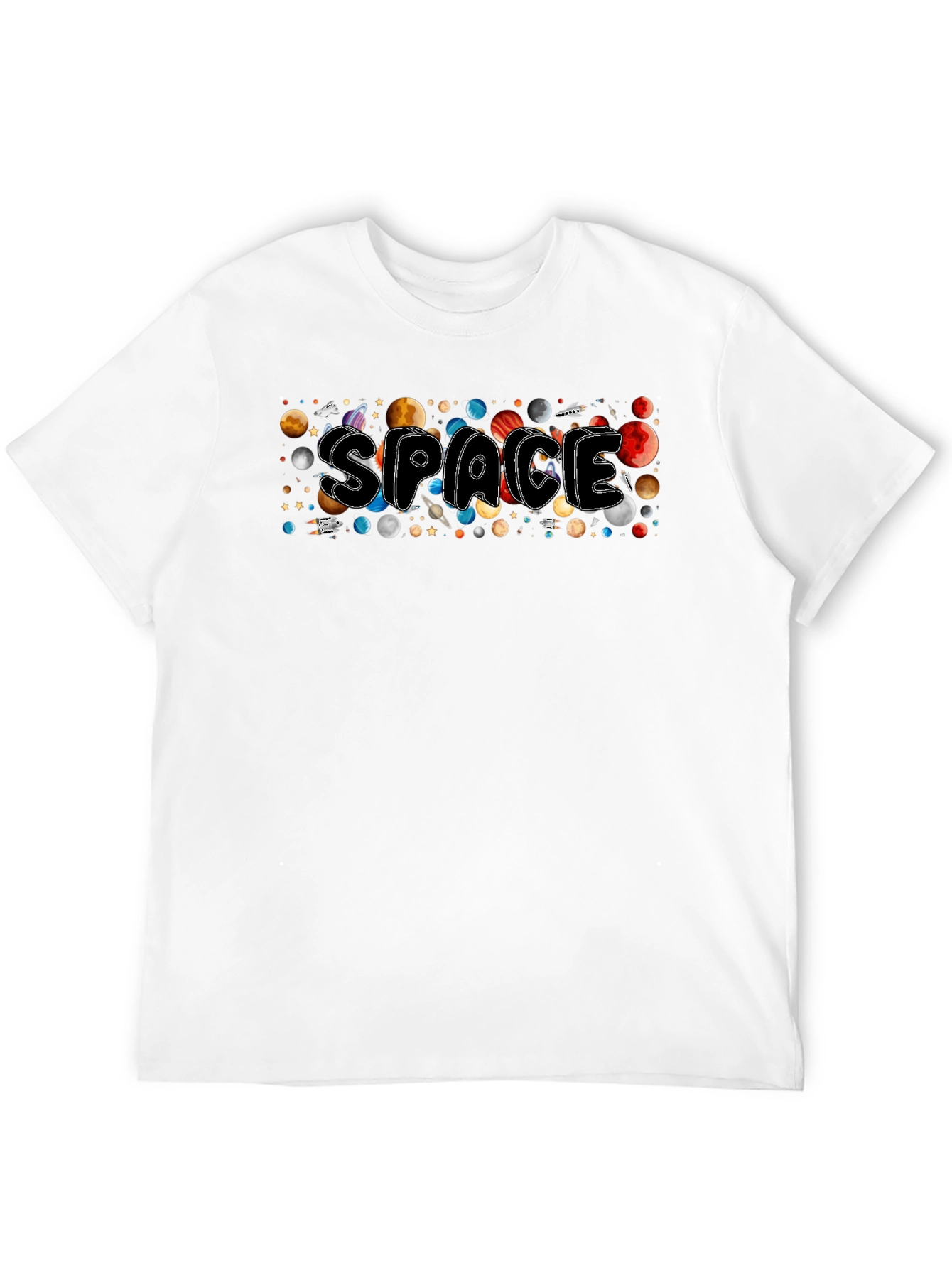 Space Planets Graphic T-Shirt