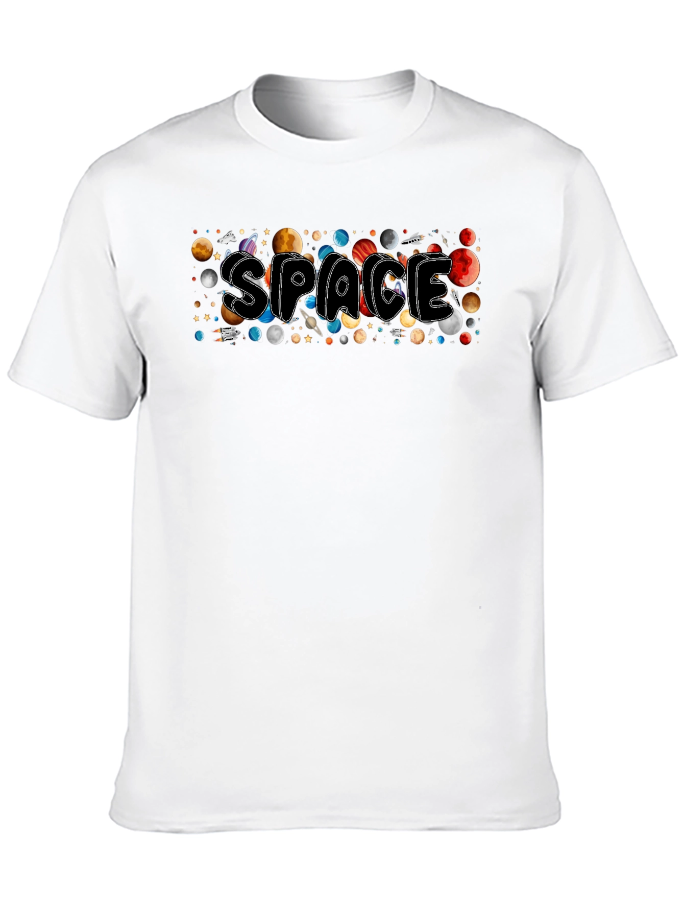 Space Planets Graphic T-Shirt