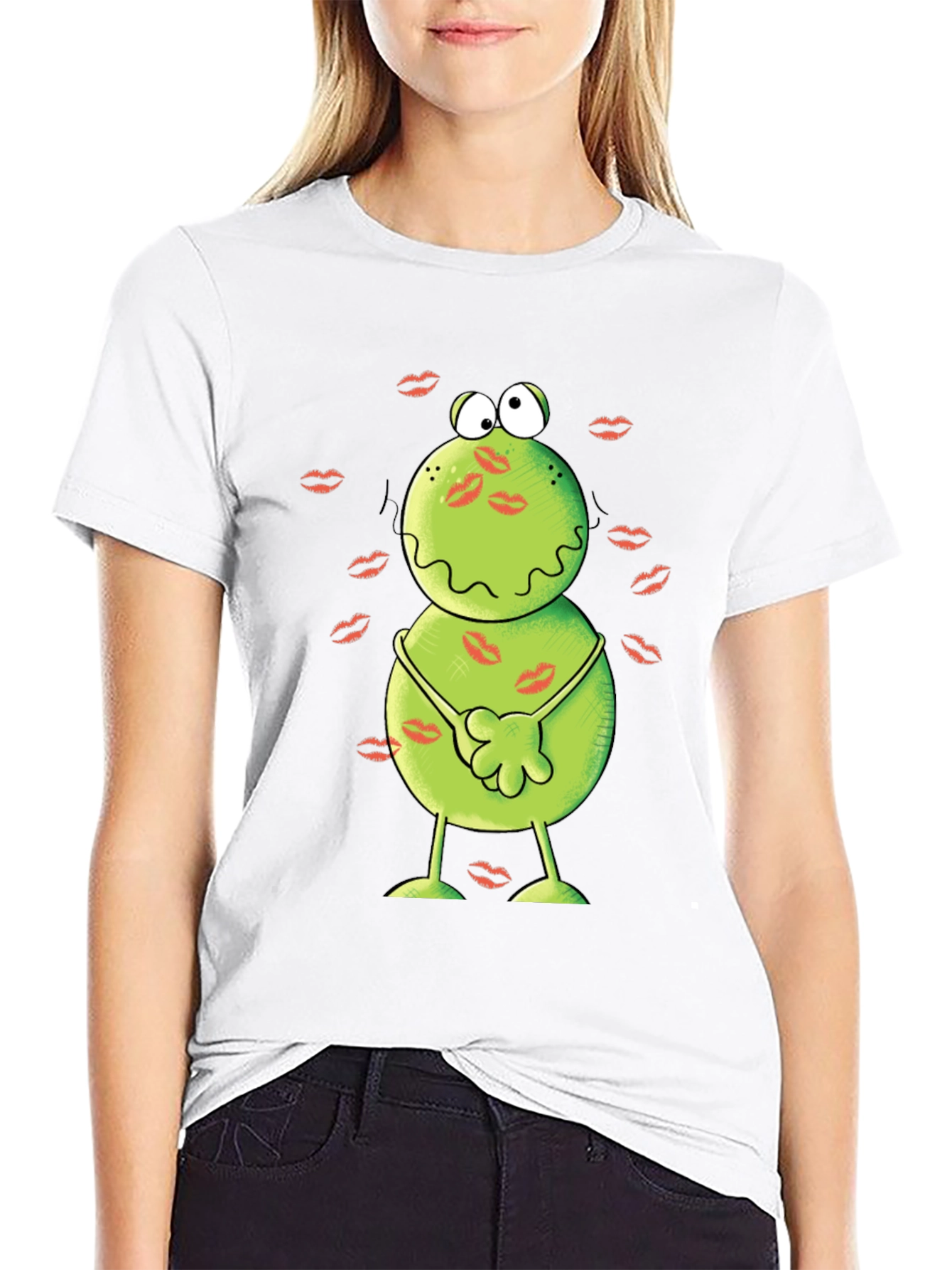 Kissed Frog Graphic Tee - Mens Black T-Shirt
