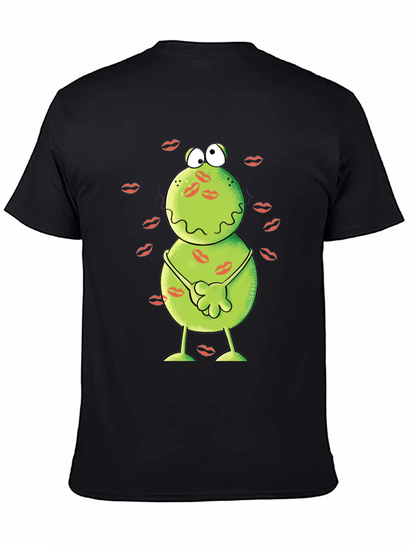 Kissed Frog Graphic Tee - Mens Black T-Shirt