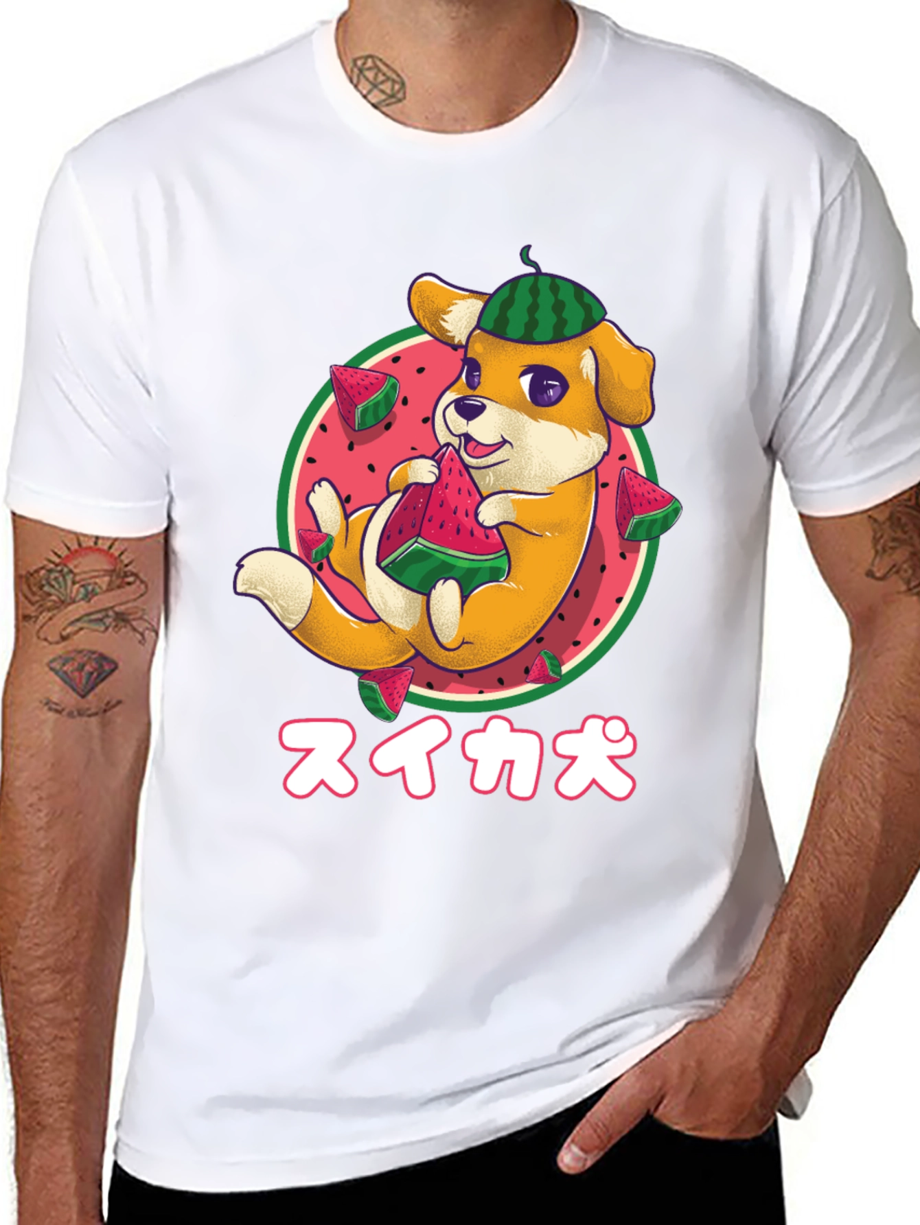 Watermelon Dog Graphic Tee