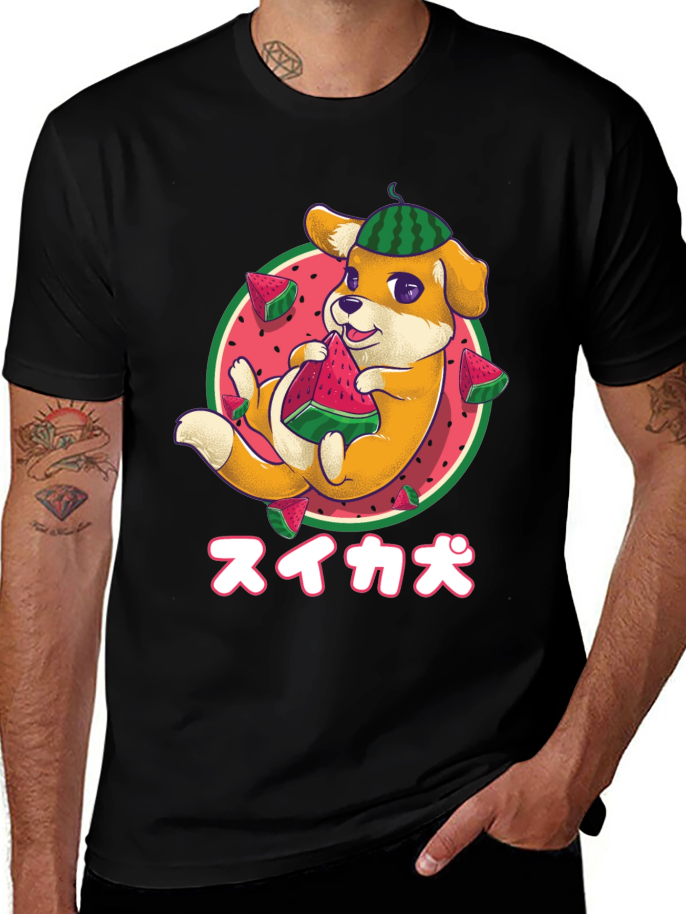 Watermelon Dog Graphic Tee