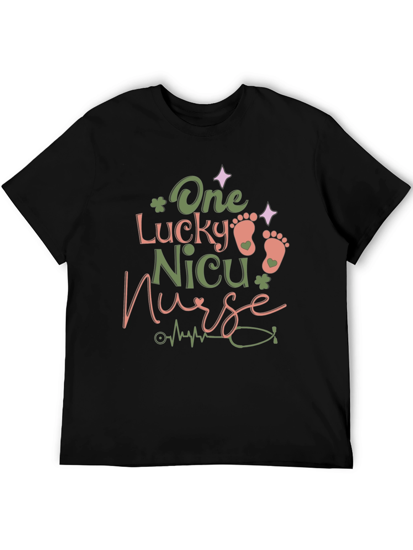 Lucky NICU Nurse Graphic Tee