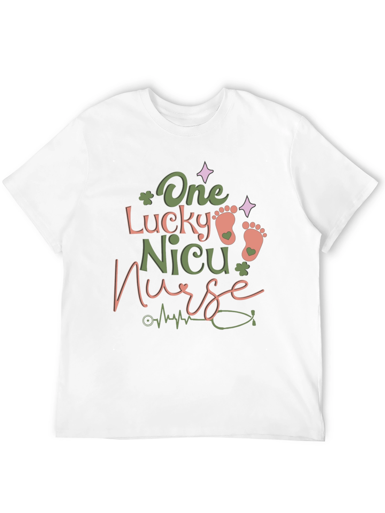 Lucky NICU Nurse Graphic Tee