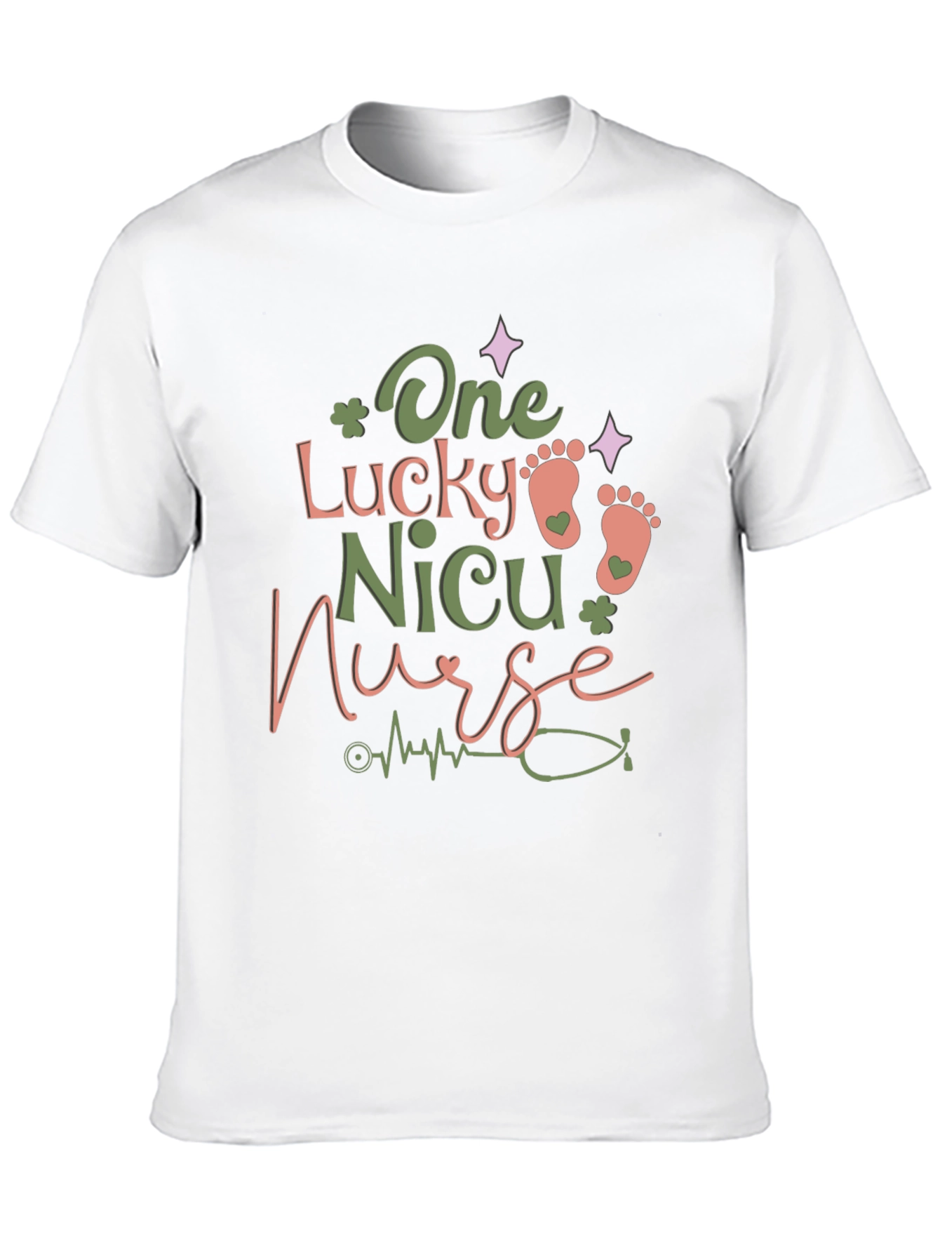 Lucky NICU Nurse Graphic Tee