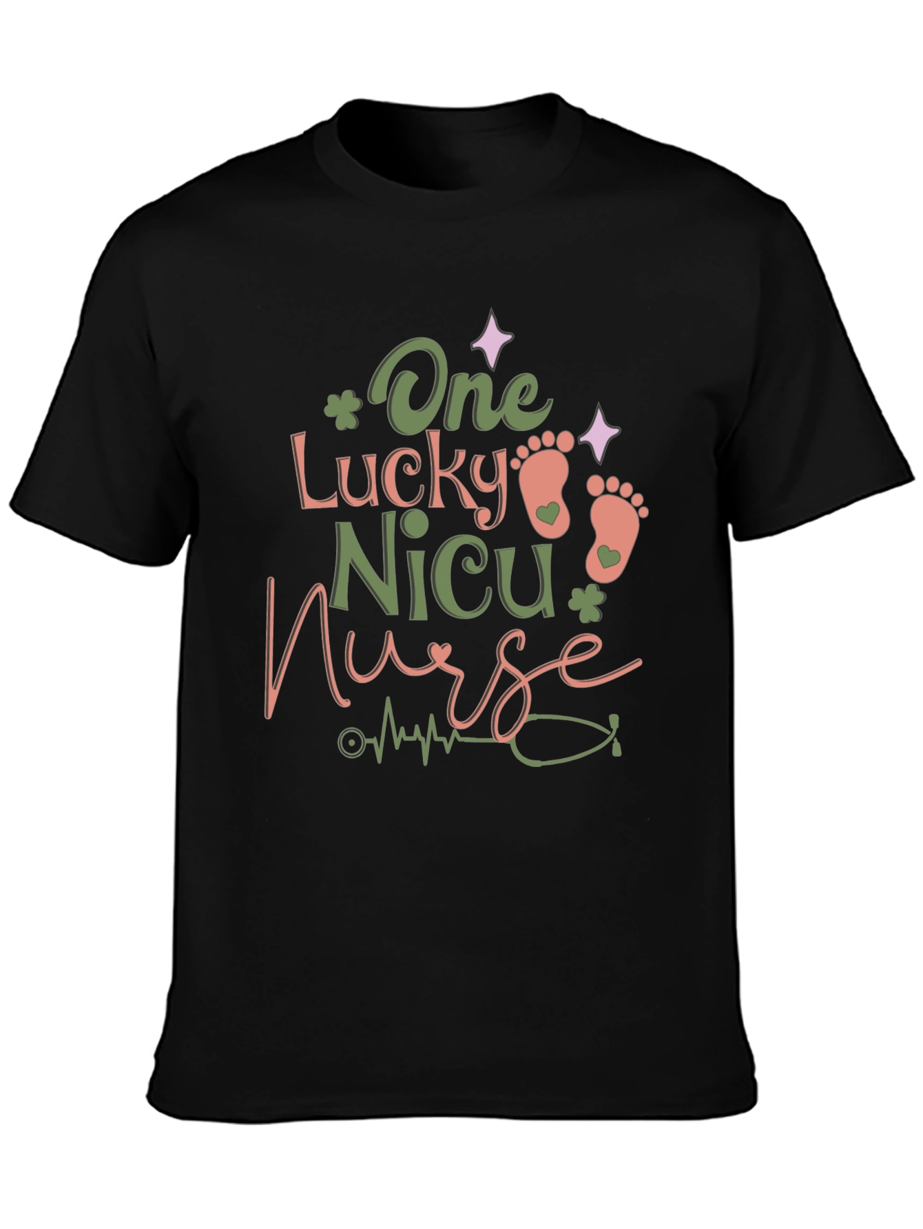Lucky NICU Nurse Graphic Tee