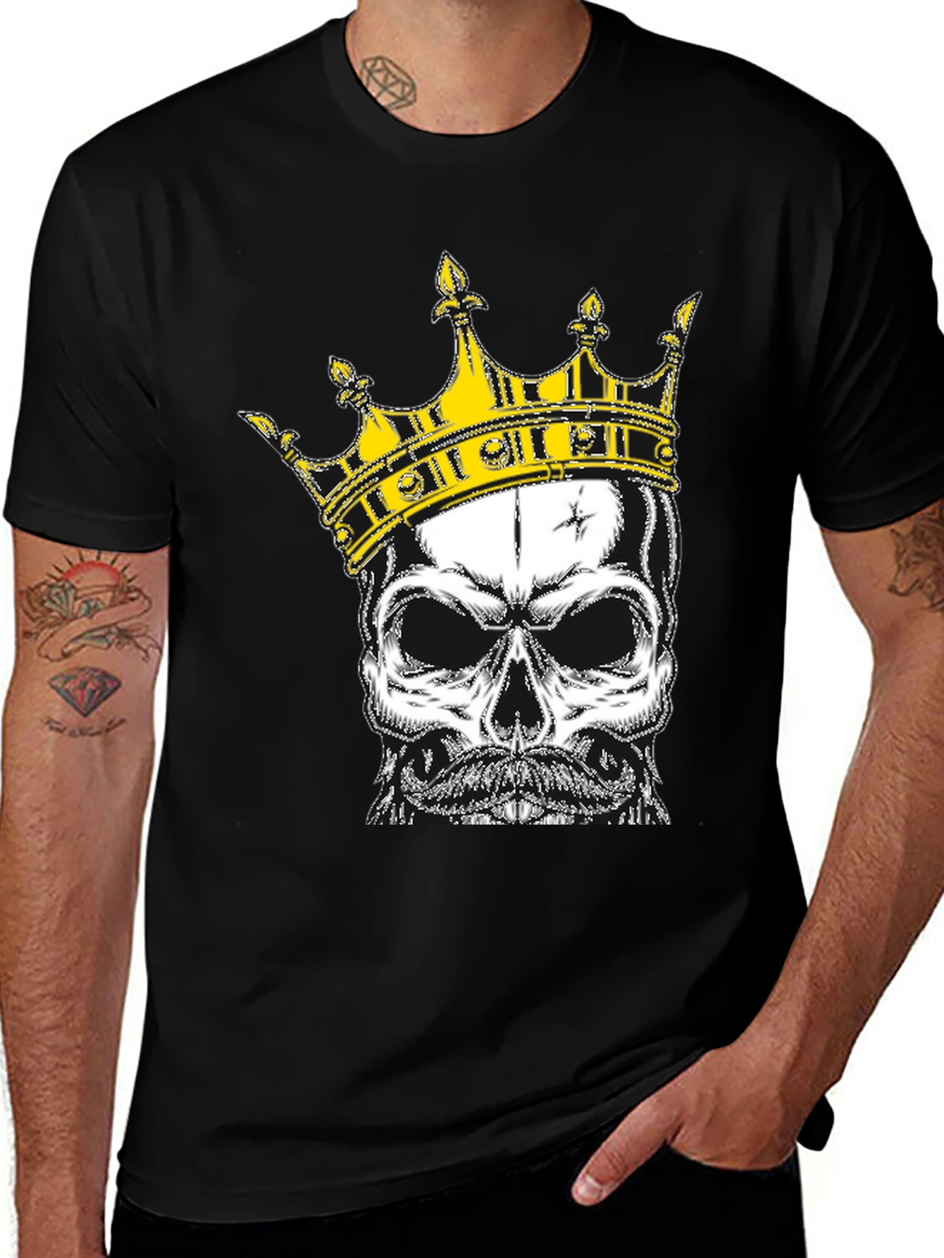 Skull King Graphic Tee - Black T-Shirt