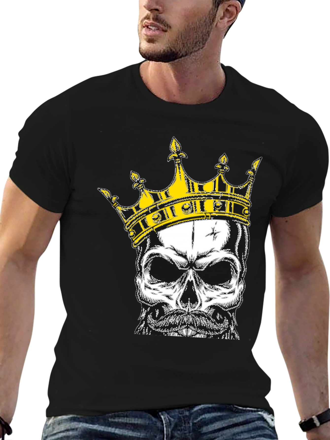 Skull King Graphic Tee - Black T-Shirt