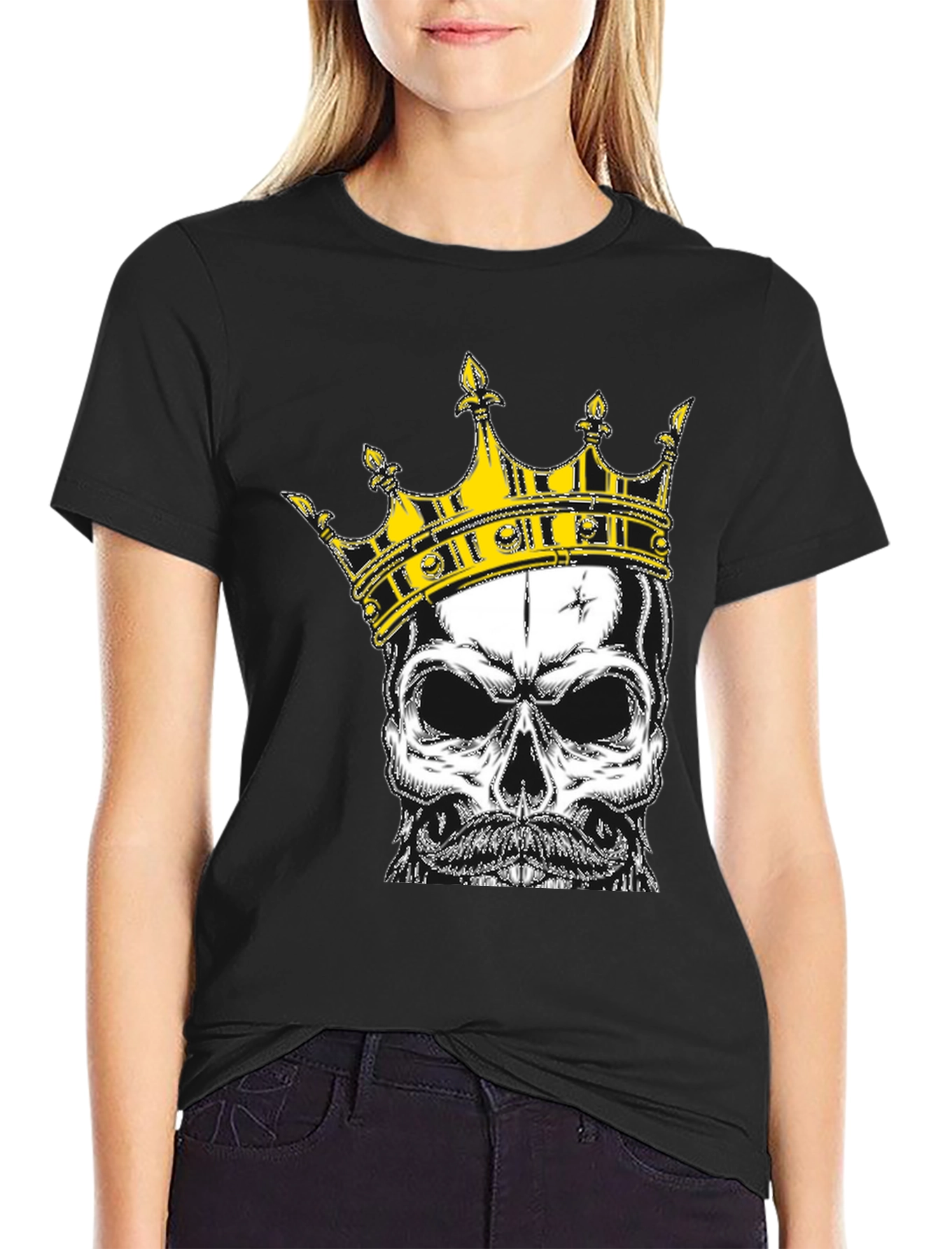 Skull King Graphic Tee - Black T-Shirt