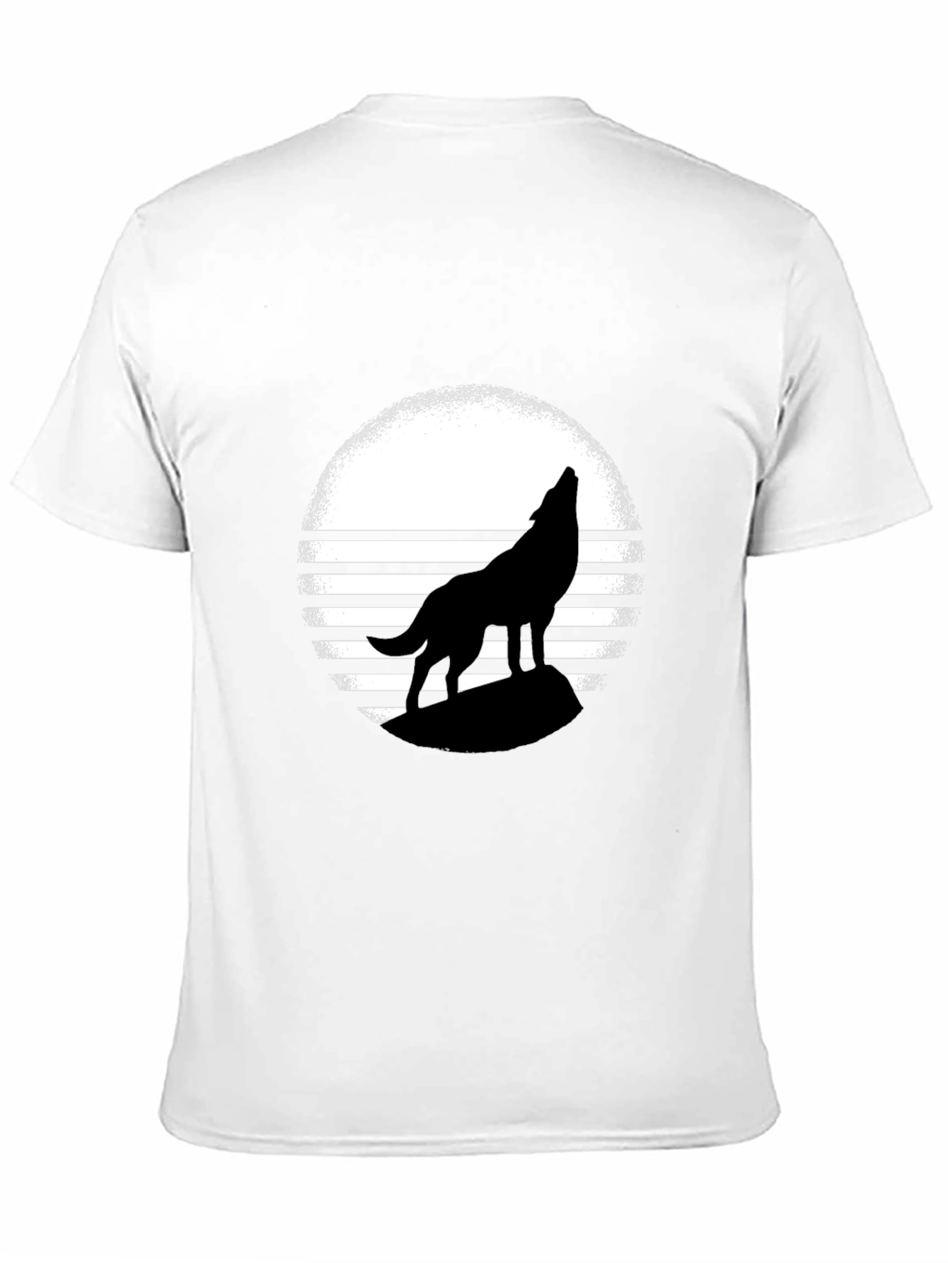 Wolf Silhouette Tee - Graphic Print T-Shirt