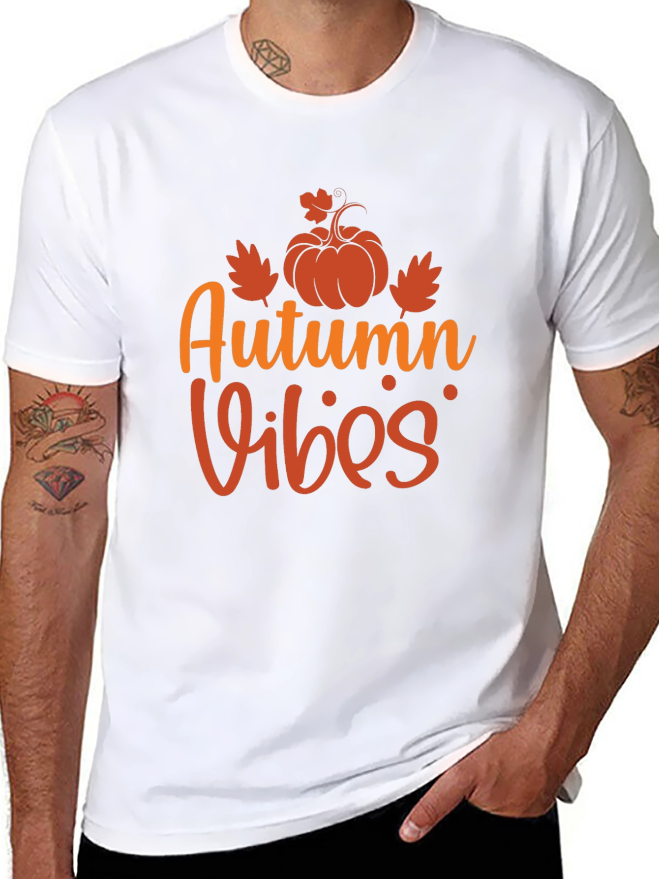 Autumn Vibes Graphic Tee - Fall Season Shirt