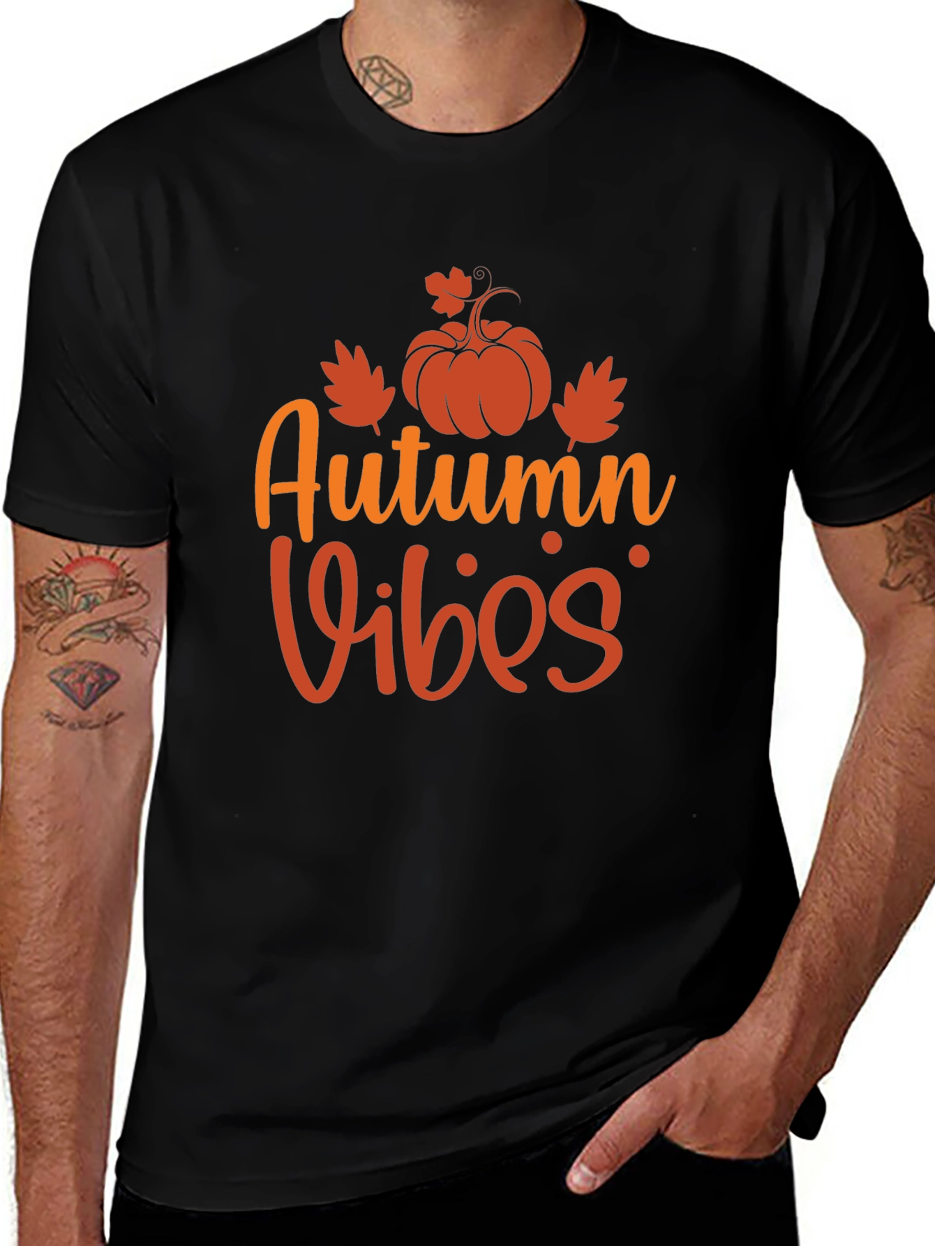 Autumn Vibes Graphic Tee - Fall Season Shirt