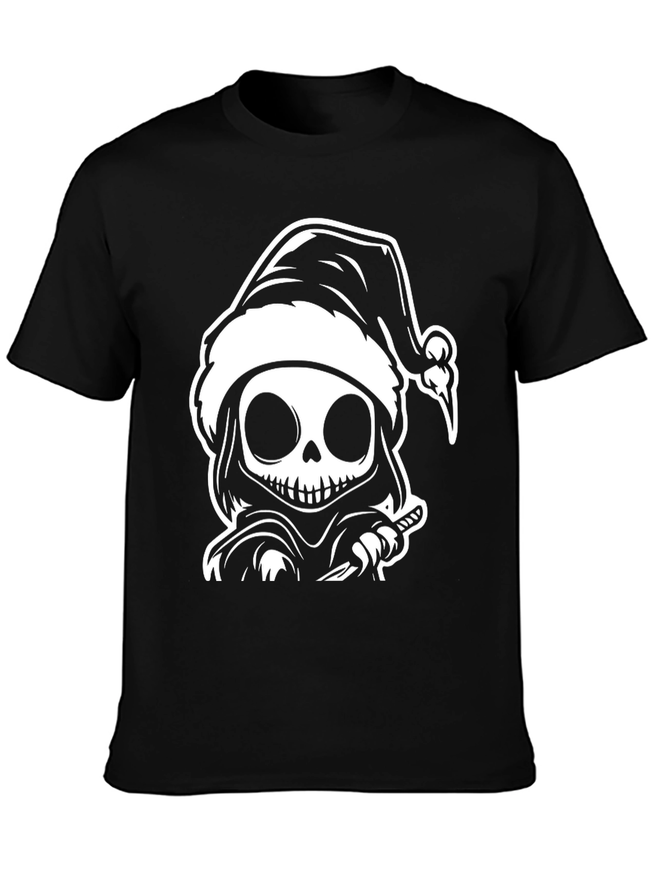 Grim Reaper Santa T-Shirt - Holiday Spooky Tee