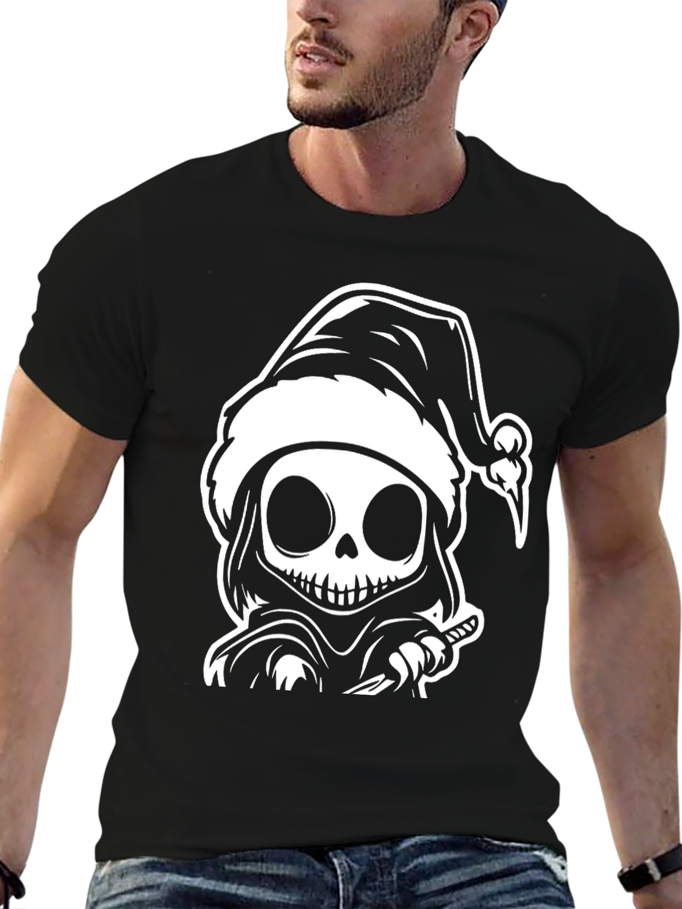 Grim Reaper Santa T-Shirt - Holiday Spooky Tee