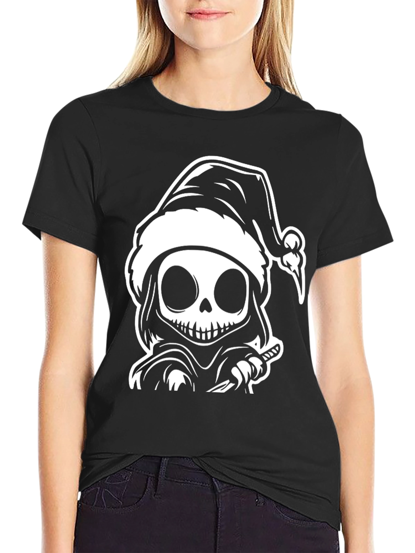 Grim Reaper Santa T-Shirt - Holiday Spooky Tee