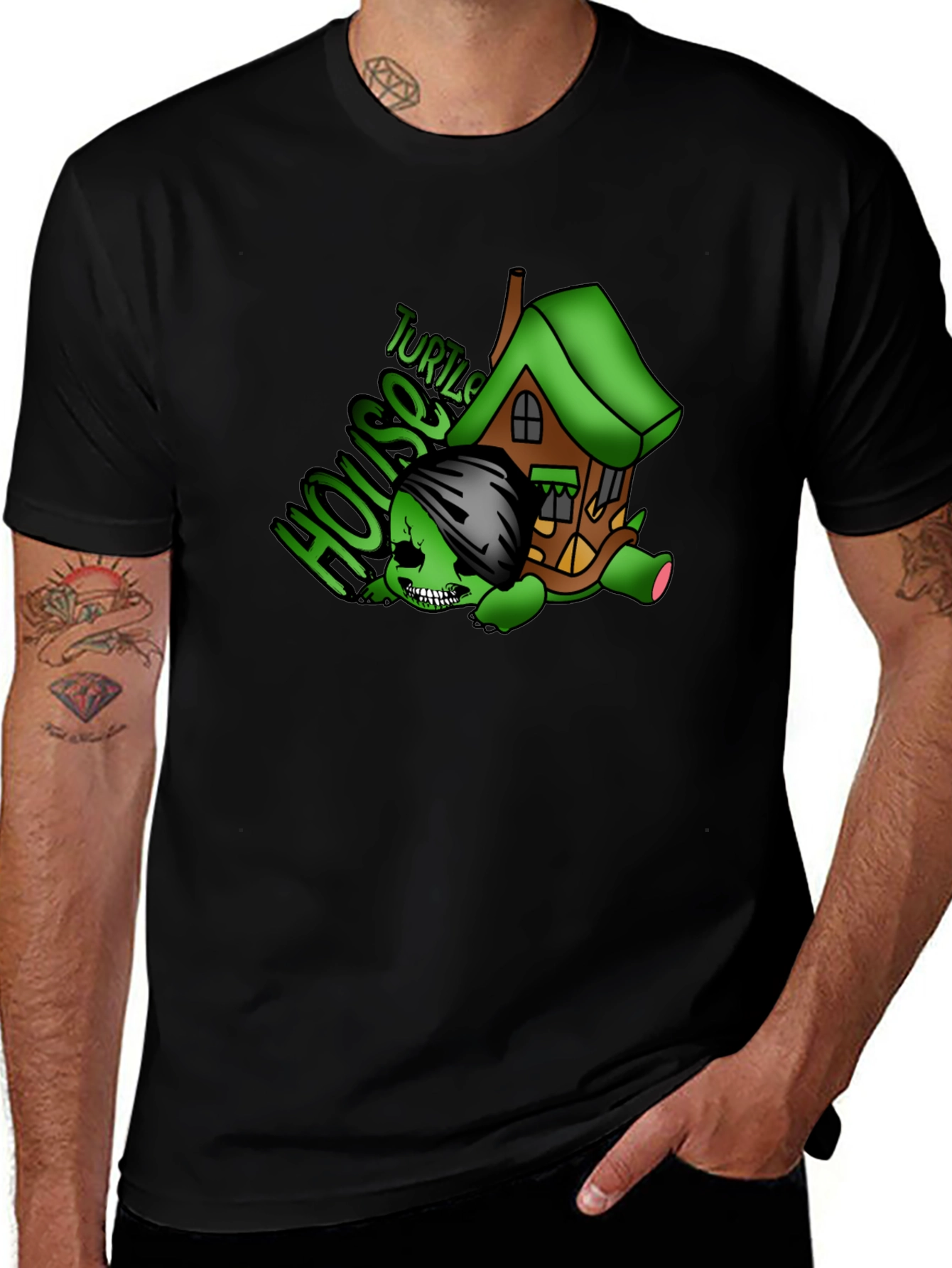 Turtle House Graphic Tee - Unique Design