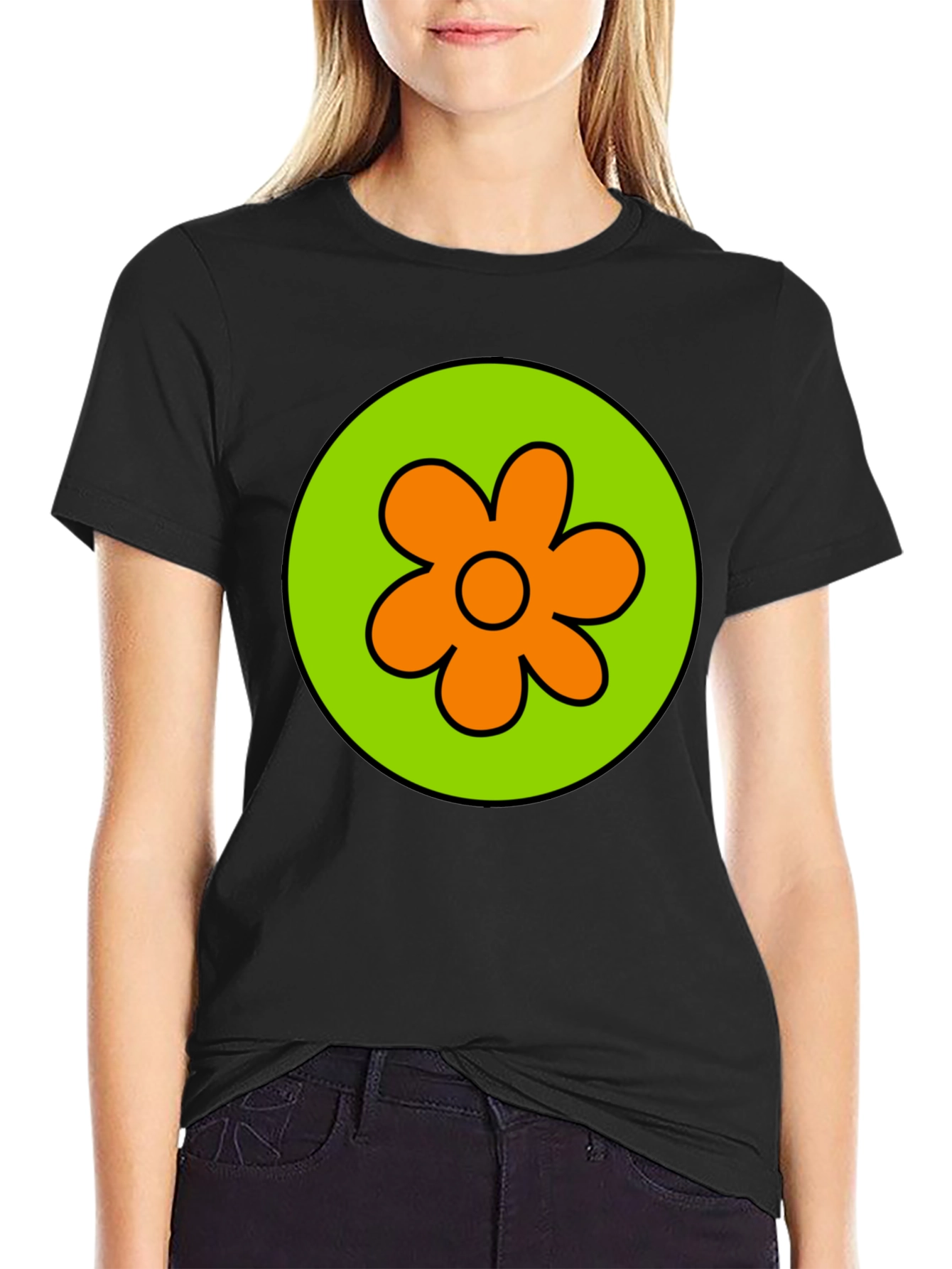 Scooby Doo Velma Flower Power Graphic Tee