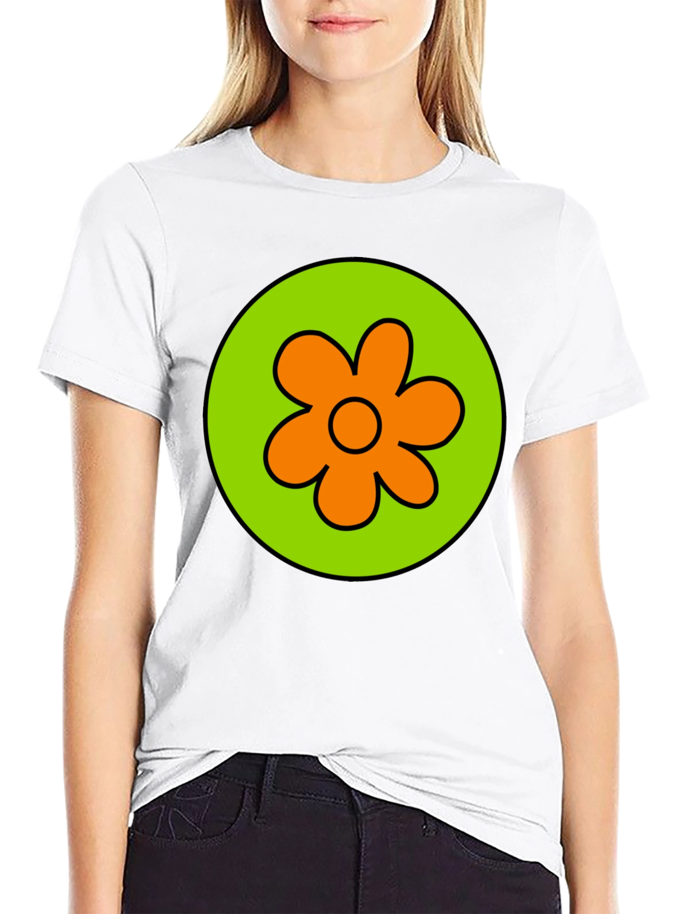 Scooby Doo Velma Flower Power Graphic Tee