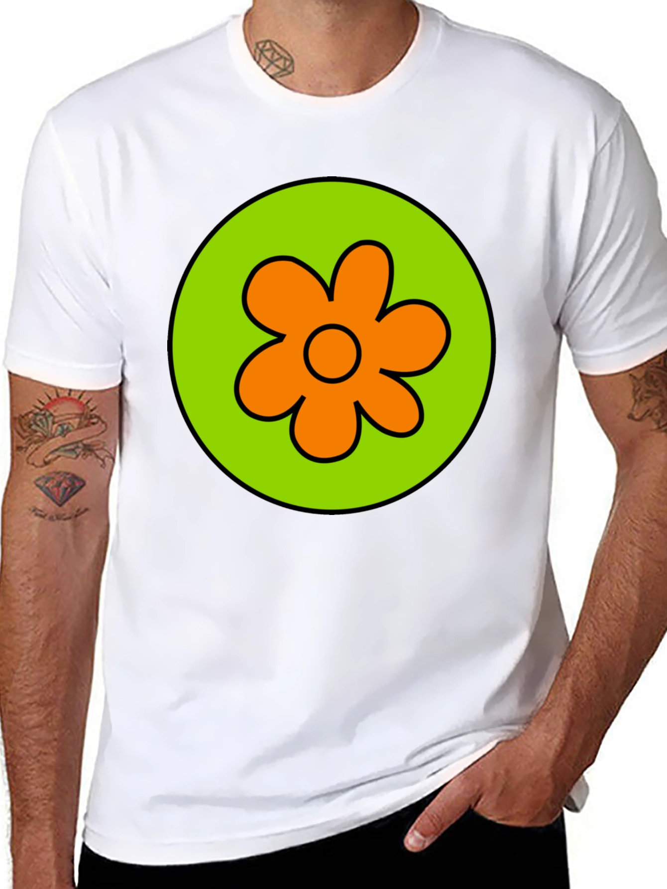 Scooby Doo Velma Flower Power Graphic Tee