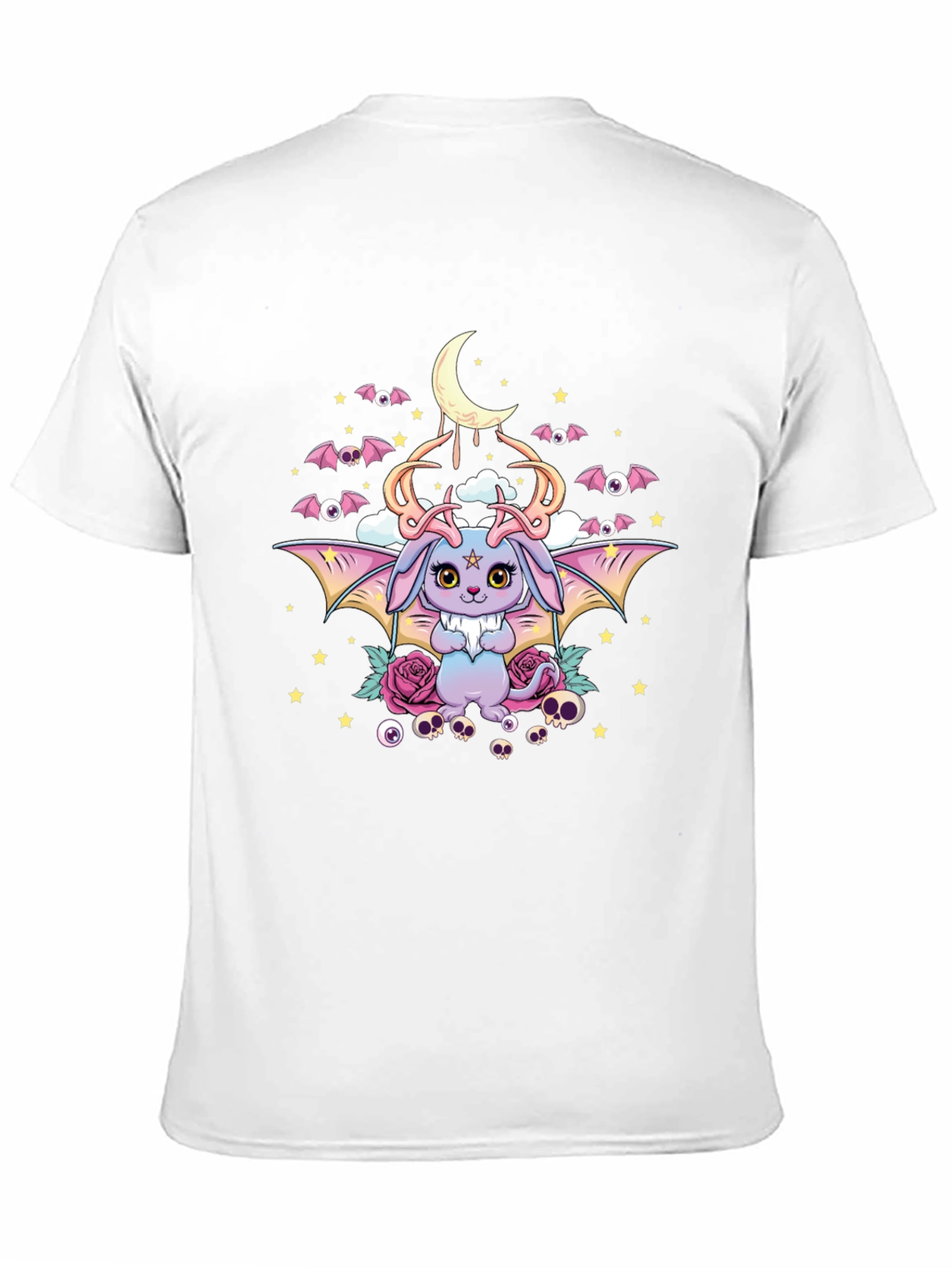 Pastel Goth Bunny Bat Graphic Tee