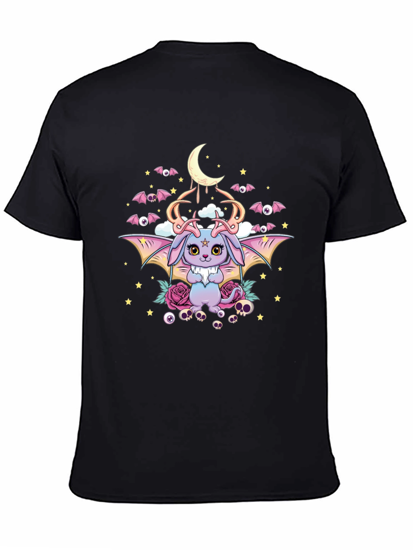 Pastel Goth Bunny Bat Graphic Tee