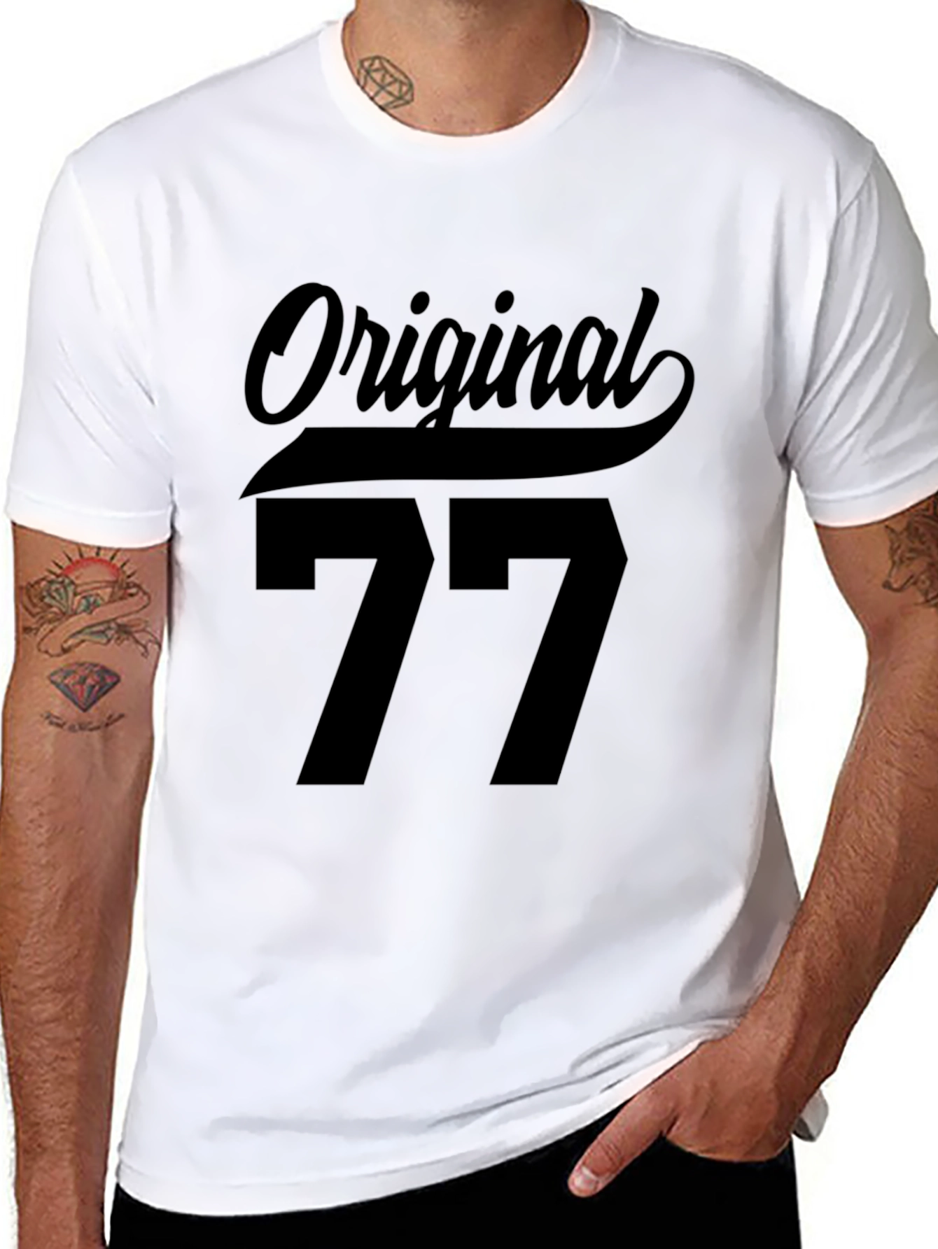 Original 77 Black T-Shirt - Classic Style
