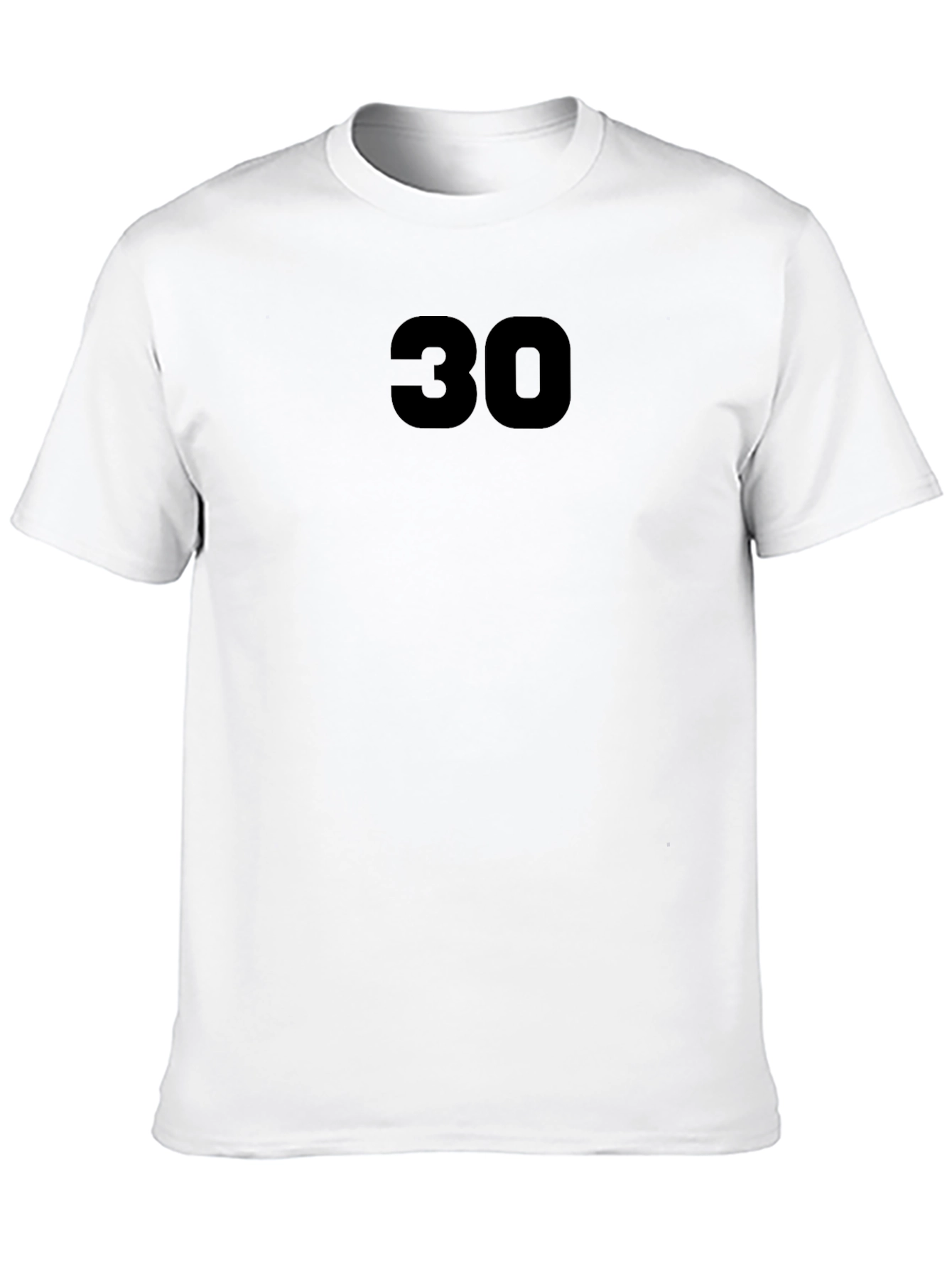 Black T-Shirt with 30 Graphic