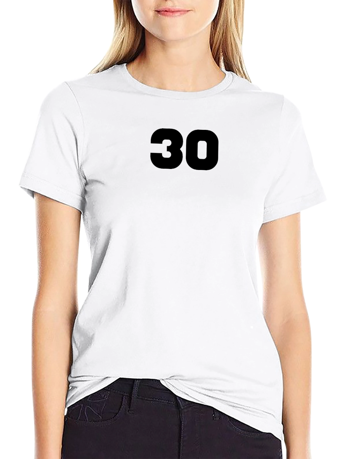 Black T-Shirt with 30 Graphic