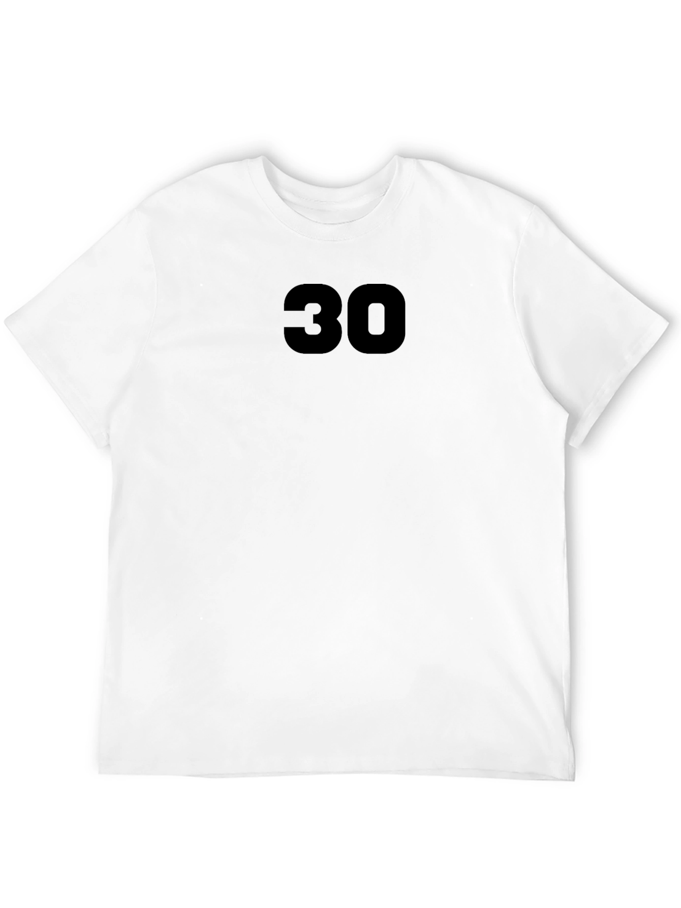 Black T-Shirt with 30 Graphic