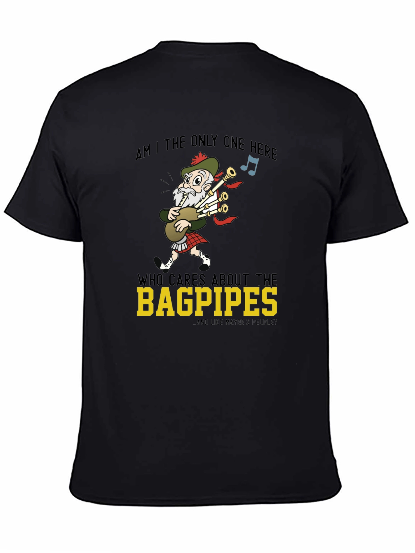Bagpipes Graphic T-Shirt - Funny Scottish Humor Tee