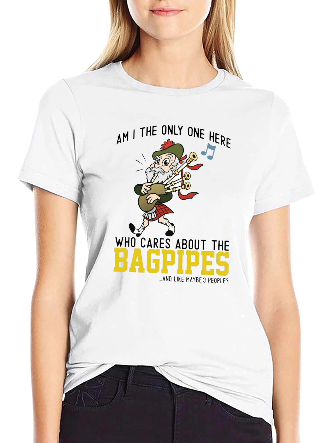 Bagpipes Graphic T-Shirt - Funny Scottish Humor Tee