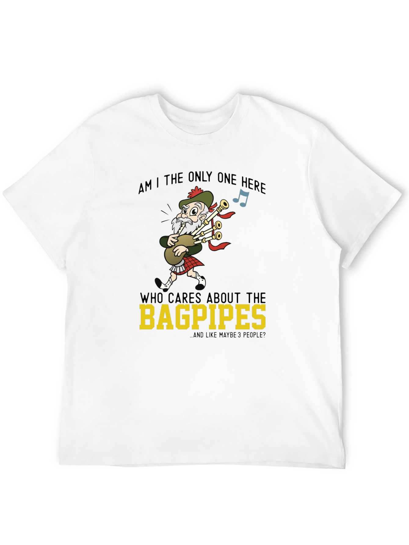Bagpipes Graphic T-Shirt - Funny Scottish Humor Tee
