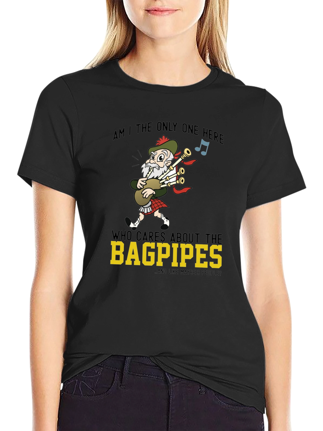 Bagpipes Graphic T-Shirt - Funny Scottish Humor Tee