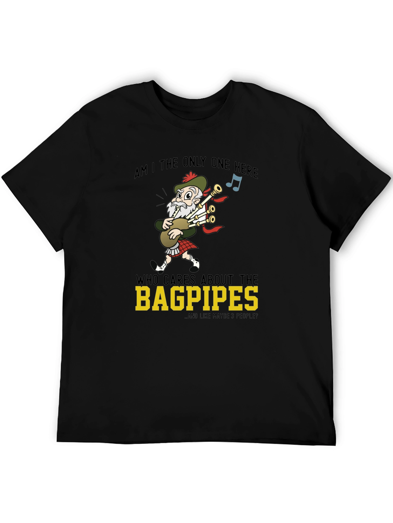 Bagpipes Graphic T-Shirt - Funny Scottish Humor Tee