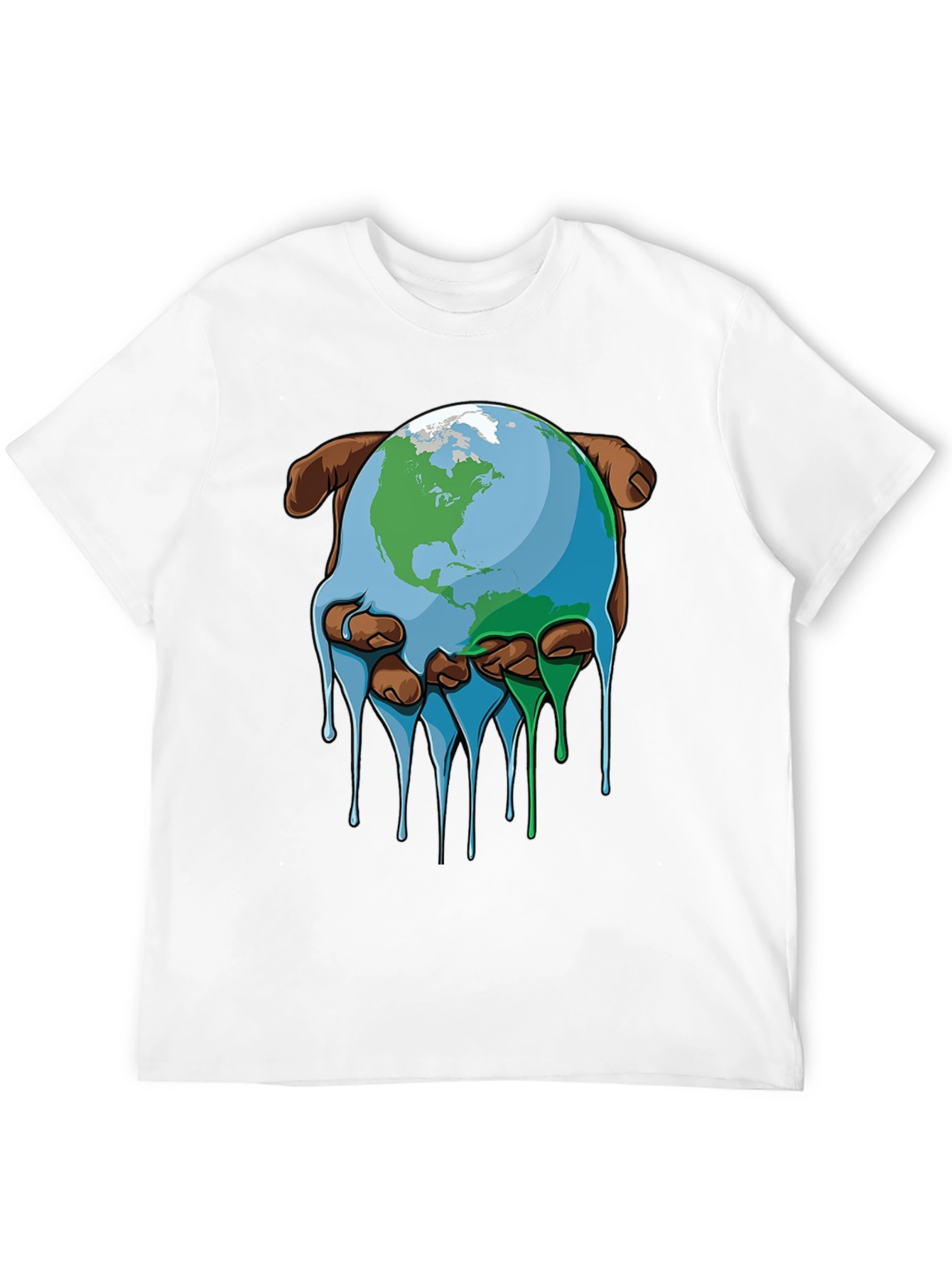 Melting Earth Graphic Tee - Save the Planet