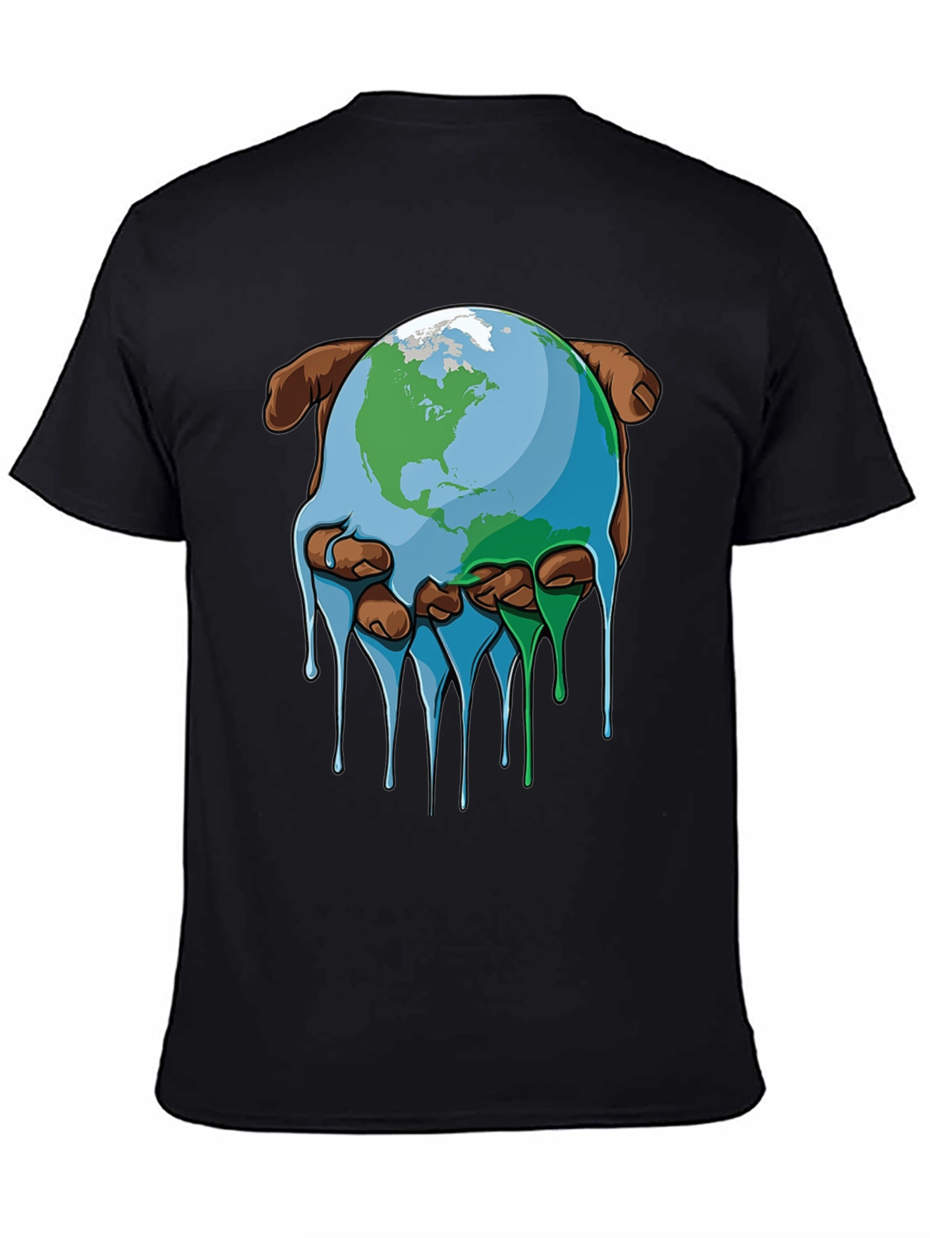 Melting Earth Graphic Tee - Save the Planet