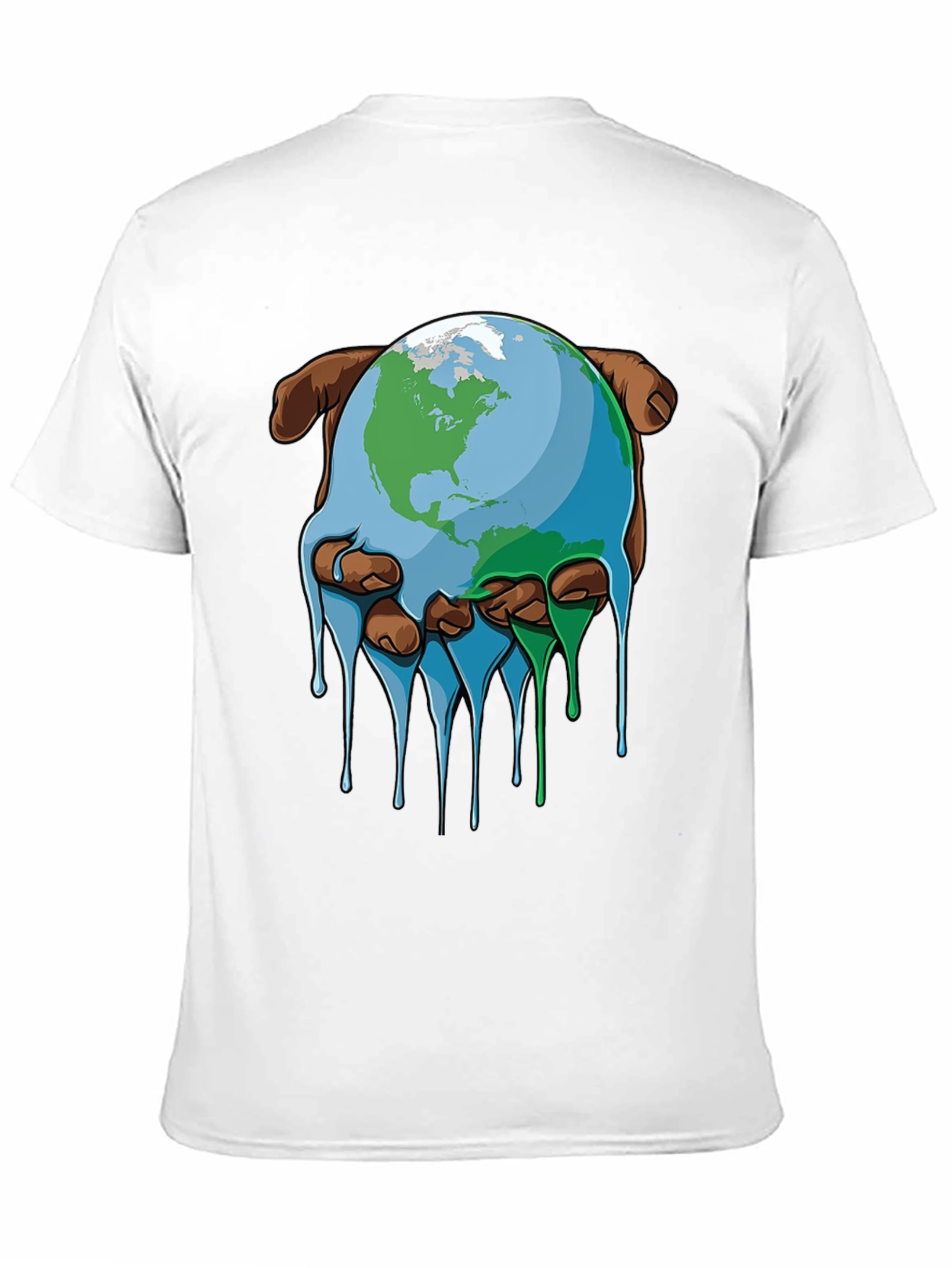 Melting Earth Graphic Tee - Save the Planet