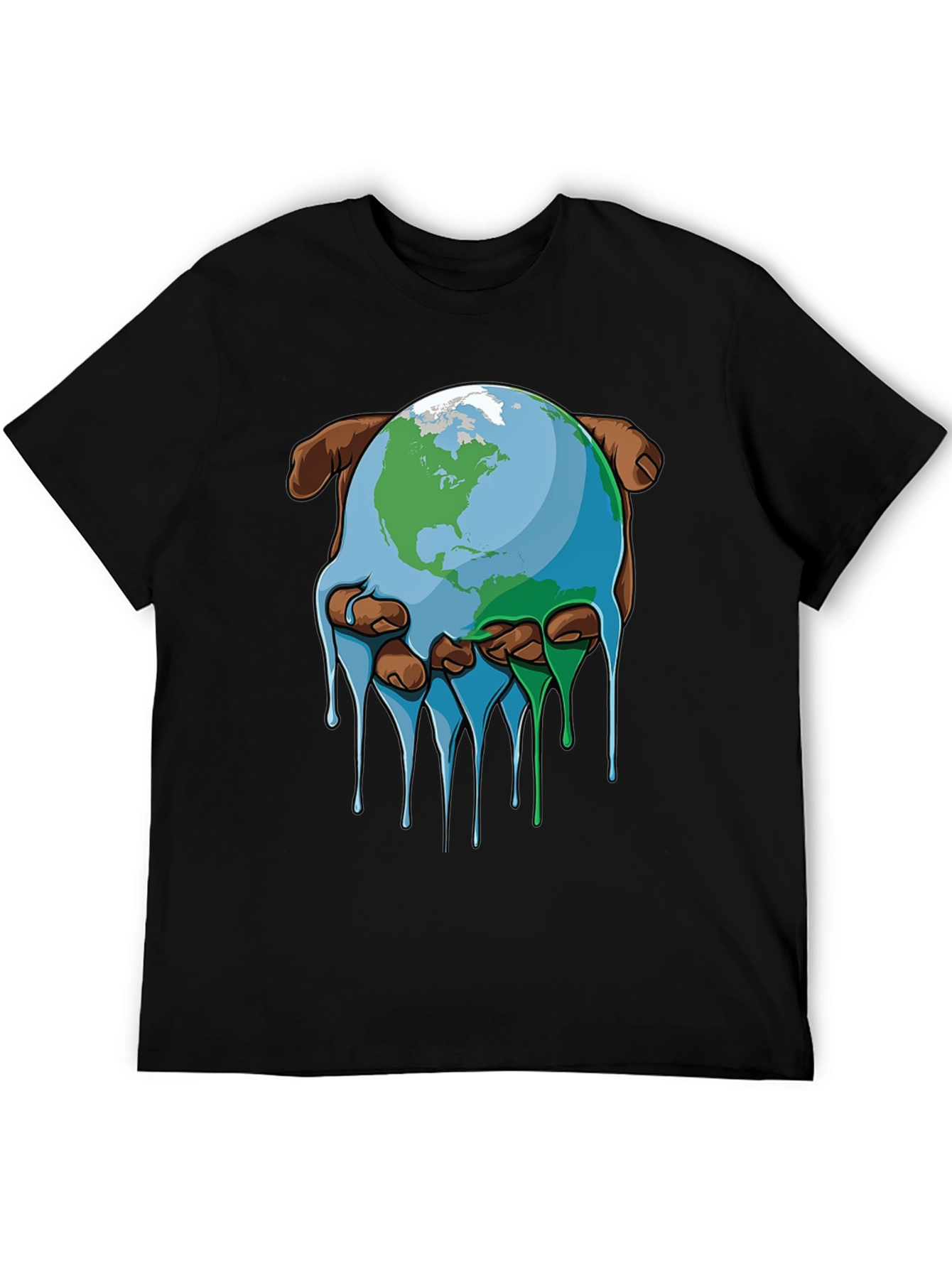 Melting Earth Graphic Tee - Save the Planet