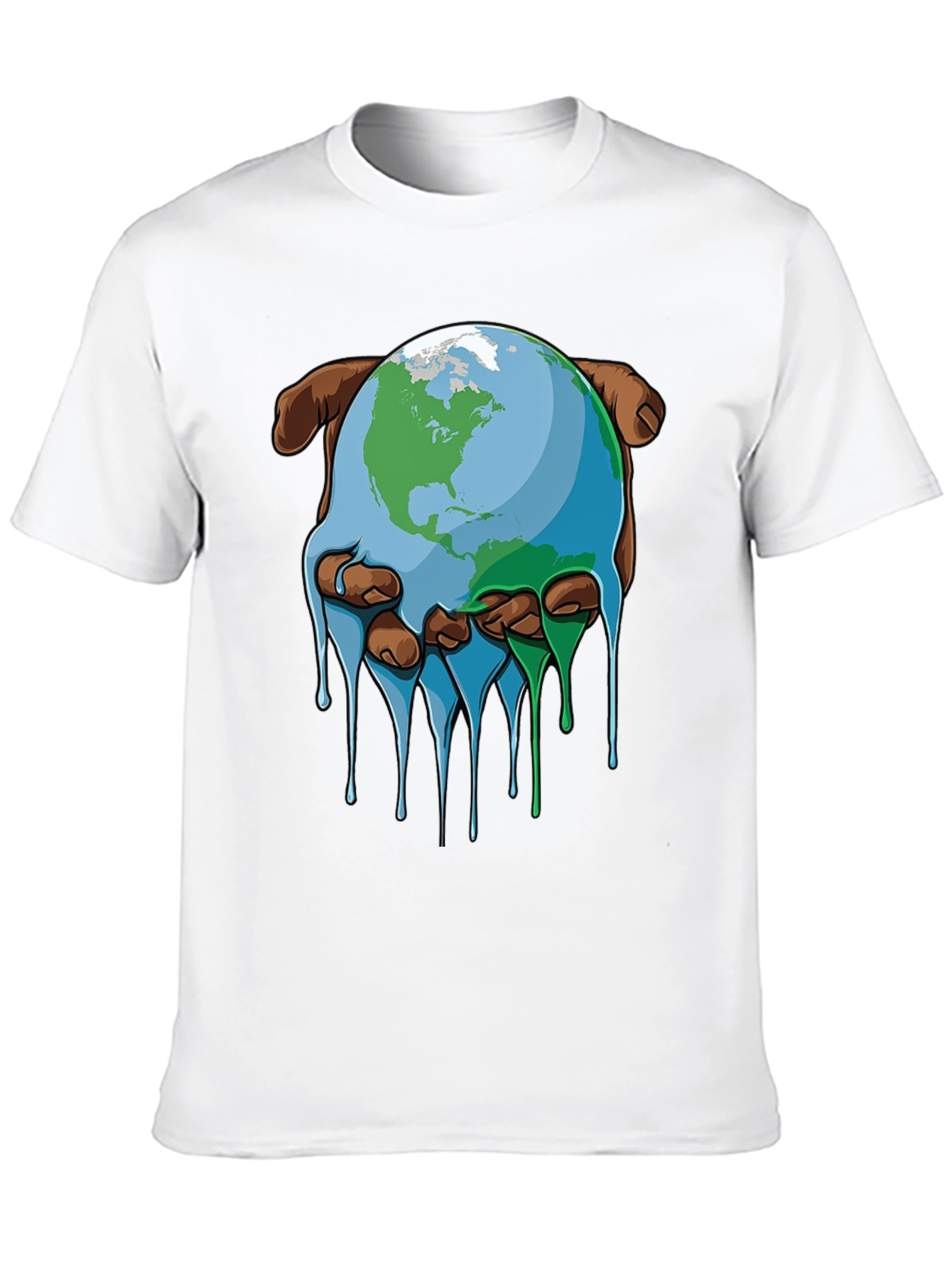 Melting Earth Graphic Tee - Save the Planet